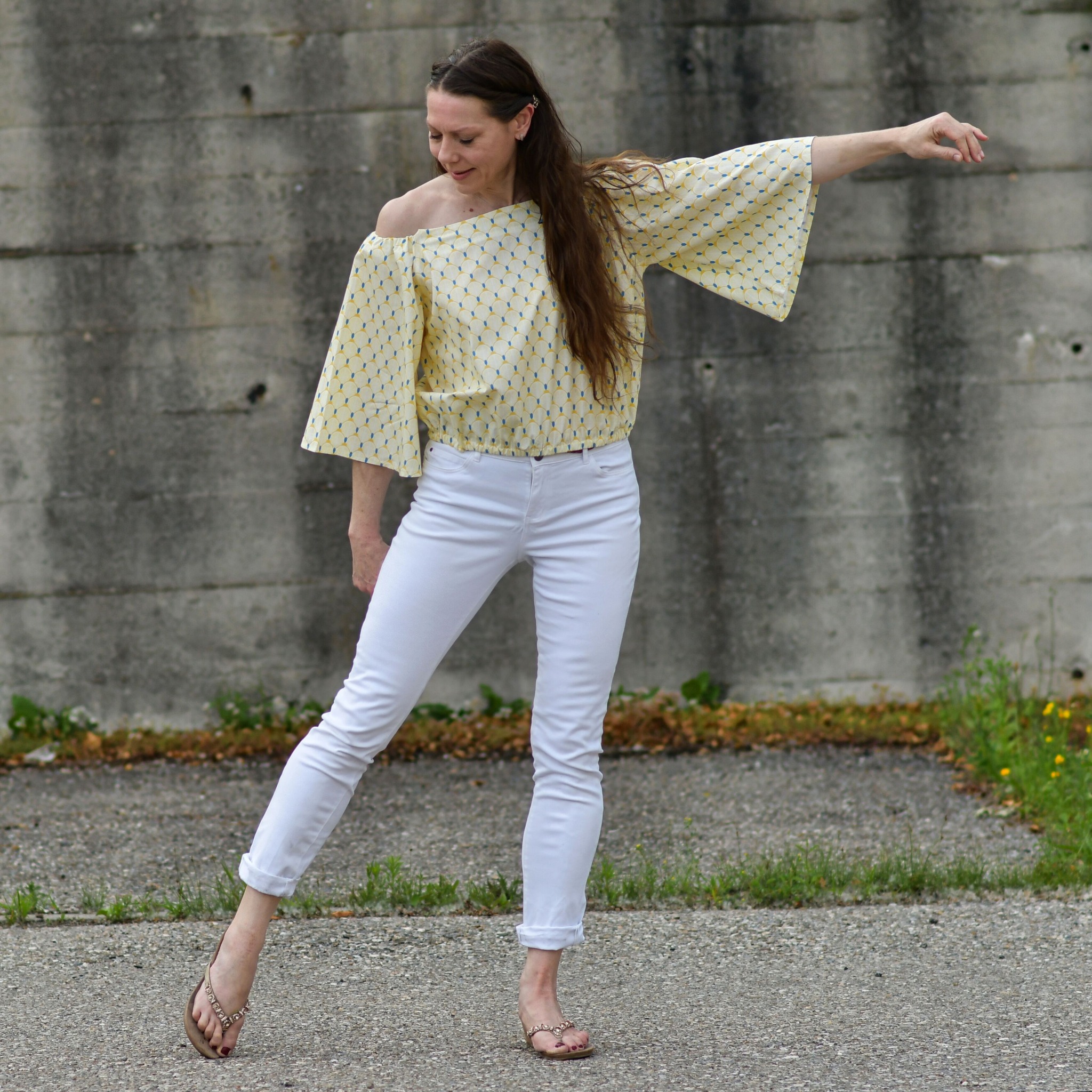 Organic fabric - Limoncella Scale Leaf