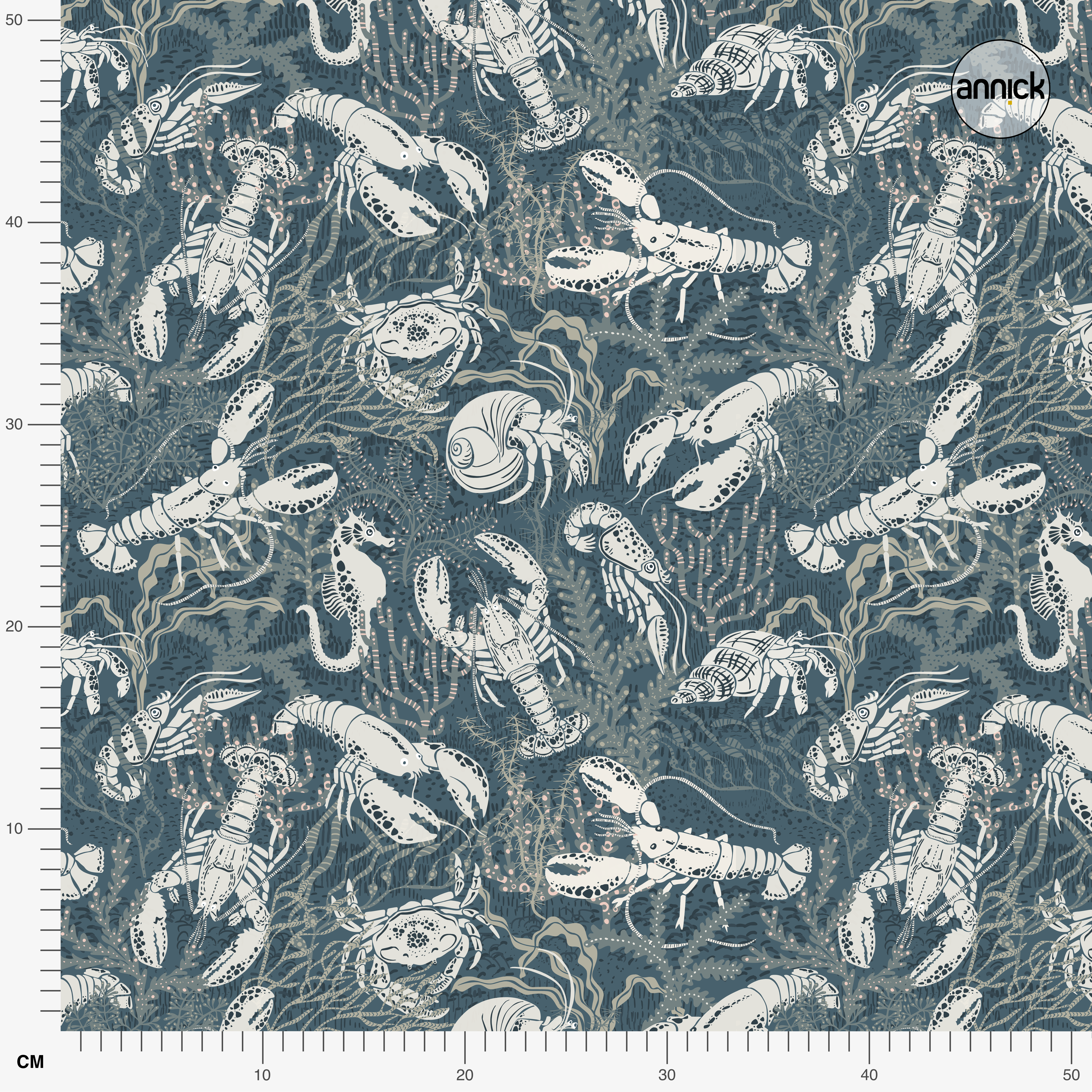 Bio Stoff  - Lobster dark teal
