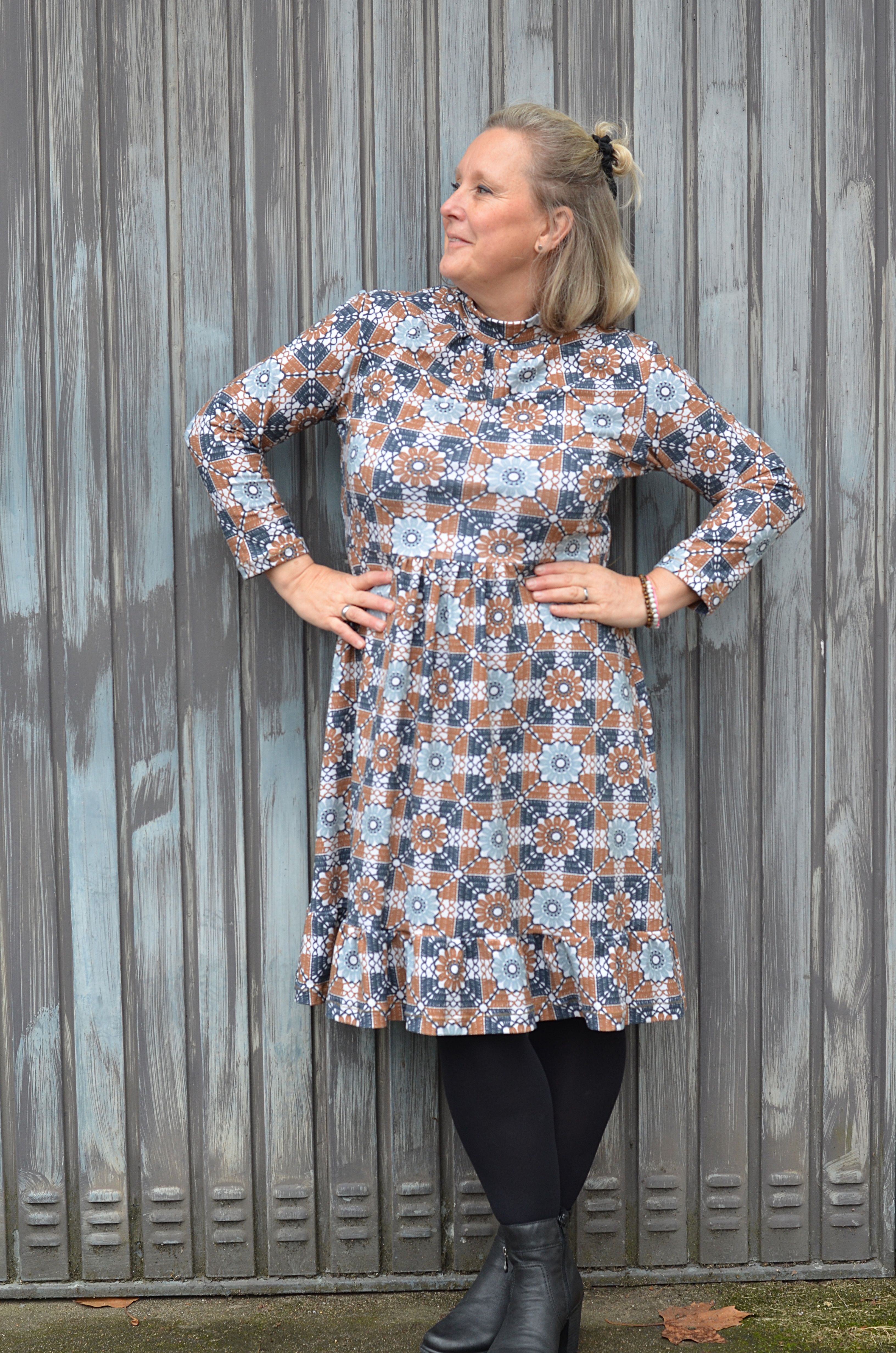 Bio Stoff - Häkeldecke burgunder 