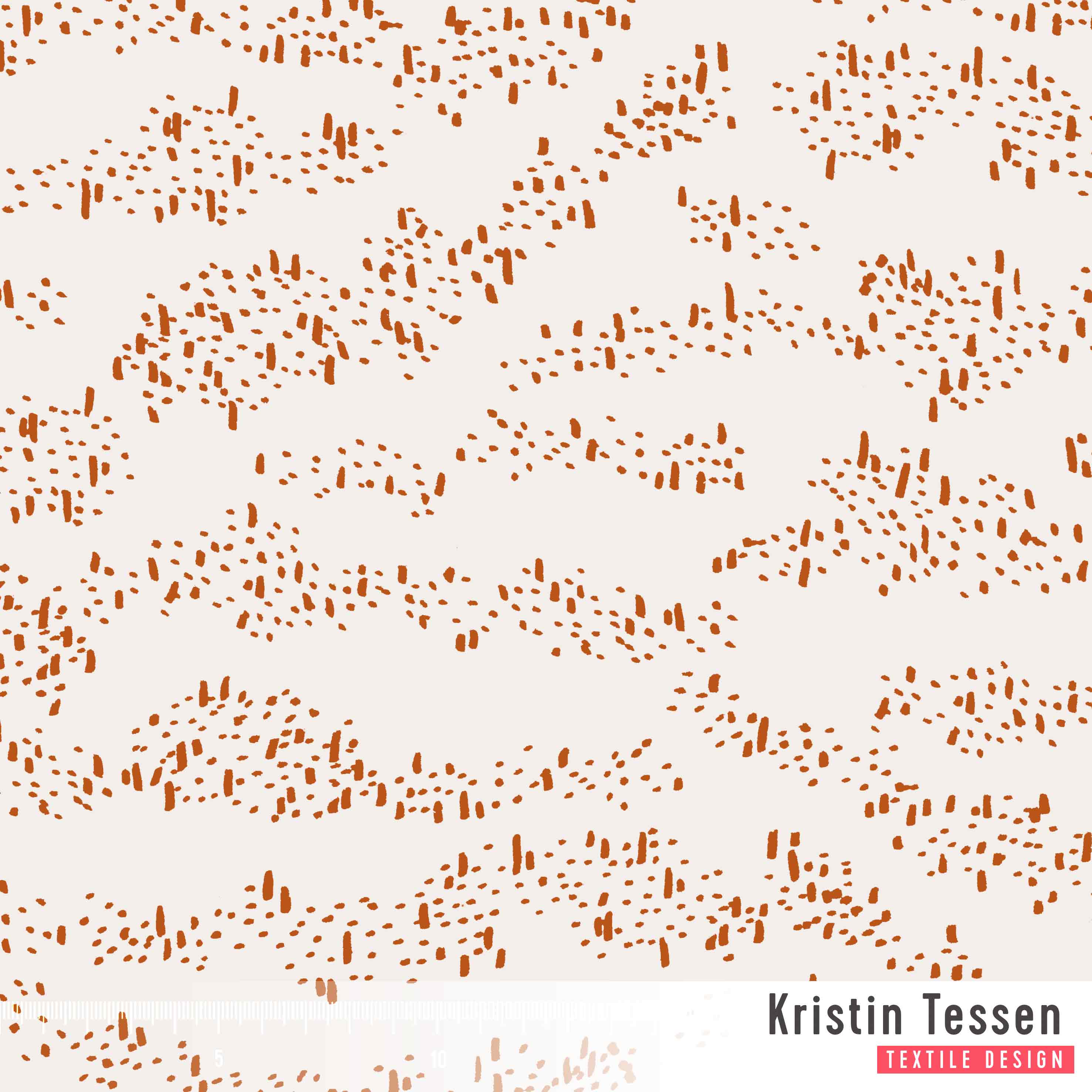 Bio Fabric - Snow Dust cream, cinnamon