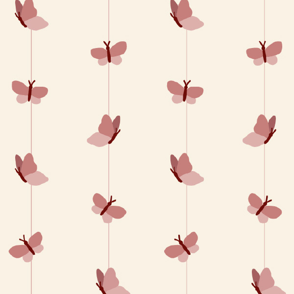 Bio Stoff  -  Butterfly Garden Falterband