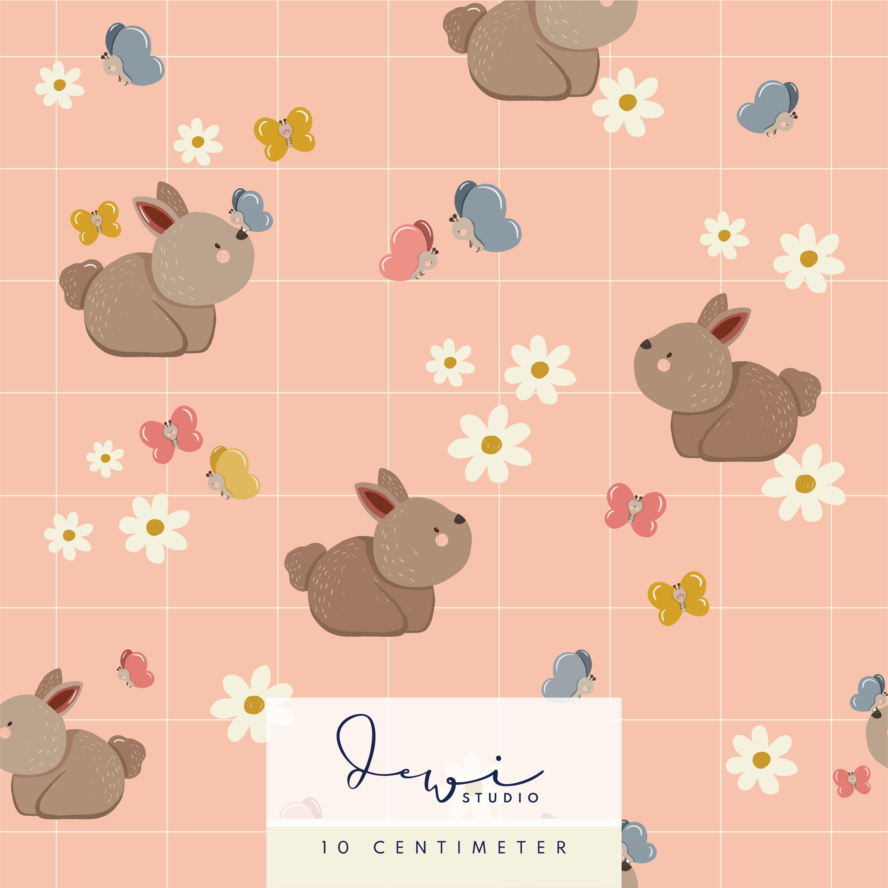 Bio Webware Stoff - Frühlingshäschen - DewiStudio, Tiere, Ostern, rosa, 100% Bio-Baumwolle Bio Webware Stoff - Frühlingshäschen - DewiStudio, Tiere, Ostern, rosa, 100% Bio-Baumwolle