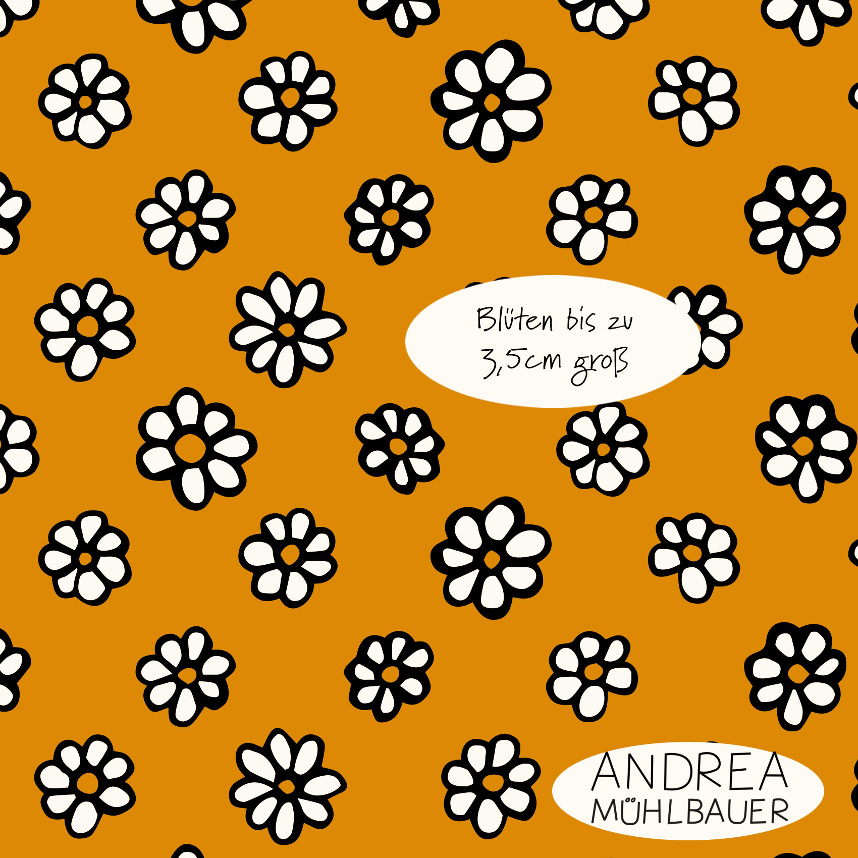 Bio Summersweat Stoff - Lots of Flowers Orange - AndreaMuehlbauer, orange, Blumen Breite 150 cm Bio Summersweat Stoff - Lots of Flowers Orange - AndreaMuehlbauer, orange, Blumen Breite 150 cm