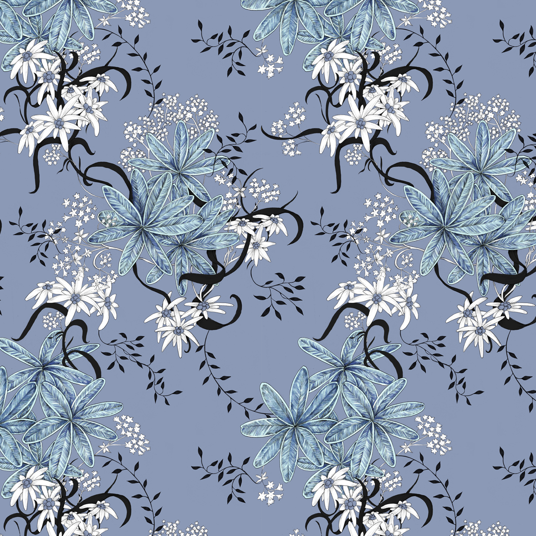 Alpenblume Blau, Webware Alpenblume Blau, Webware