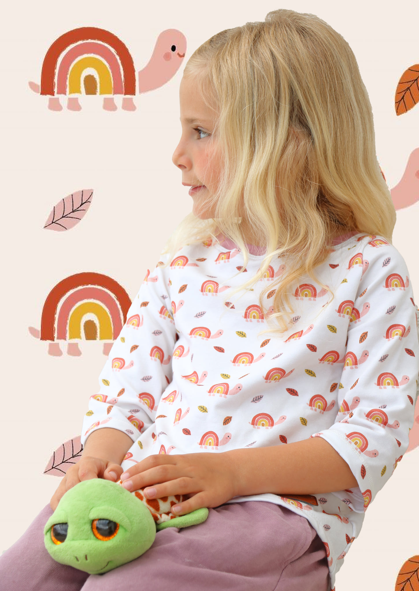 Bio Stoff  -  Rainbow Turtles warm