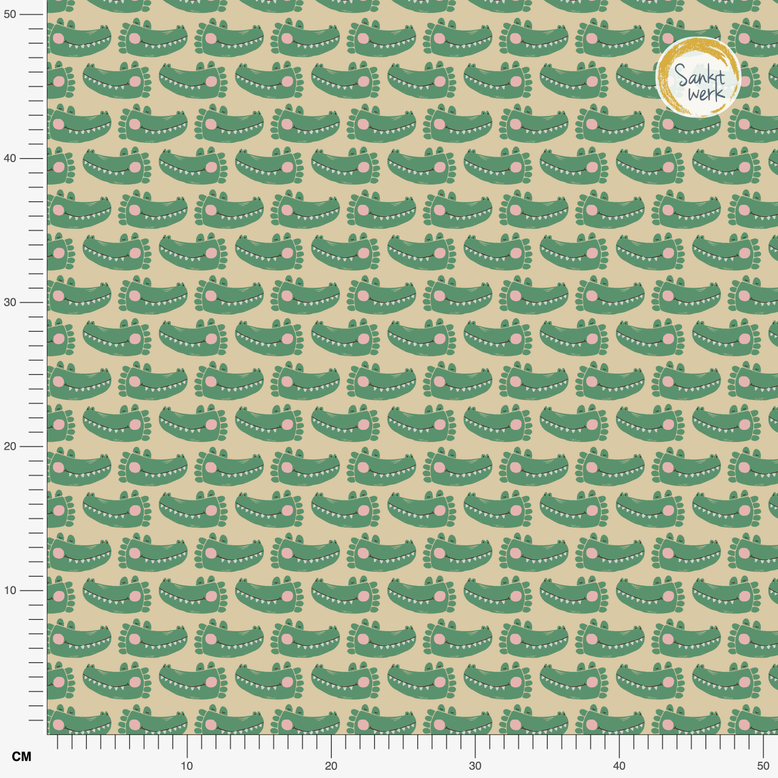 Organic fabric  - Little Snapper