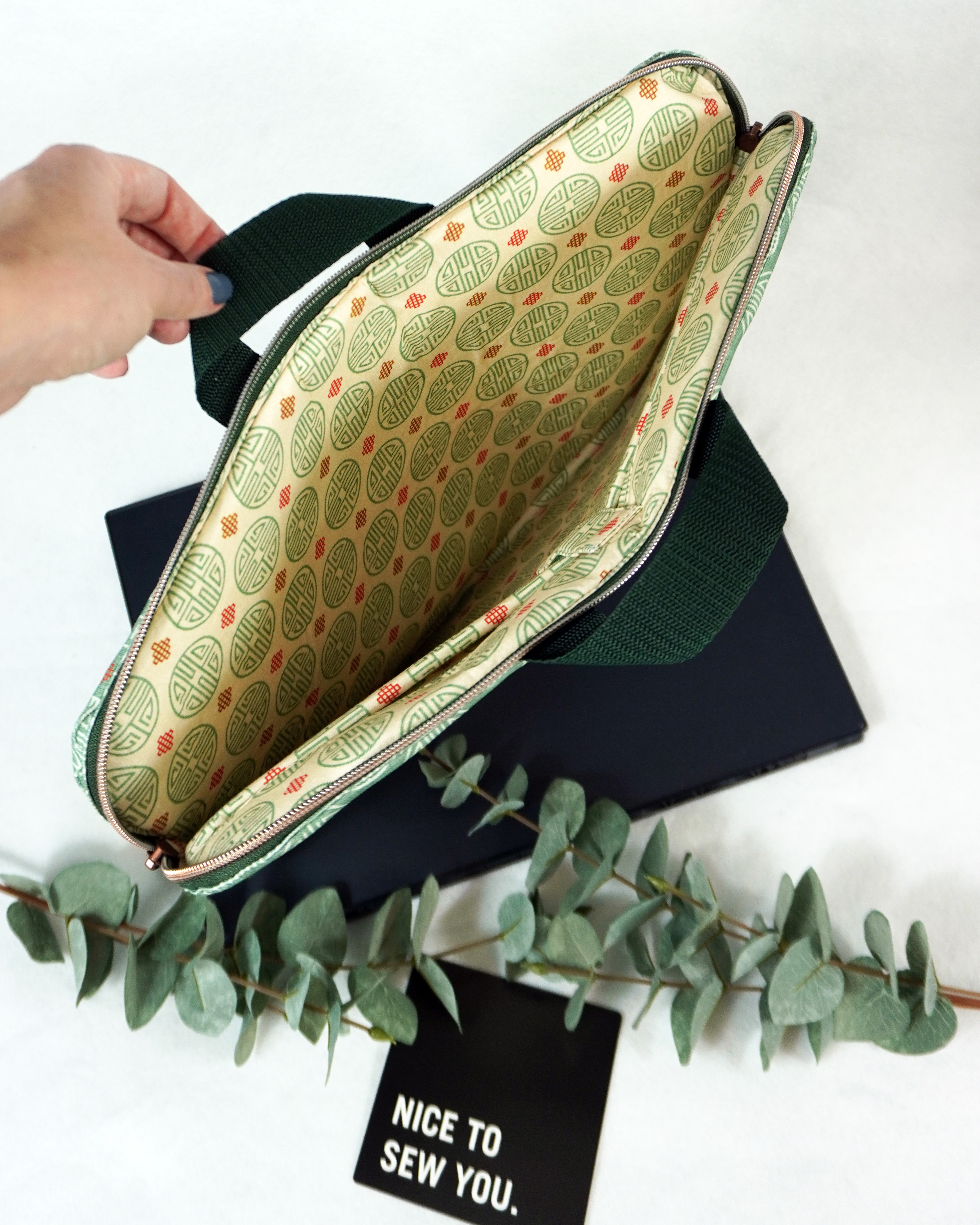 Bio Stoff  - Im Fluss der Kreise creme