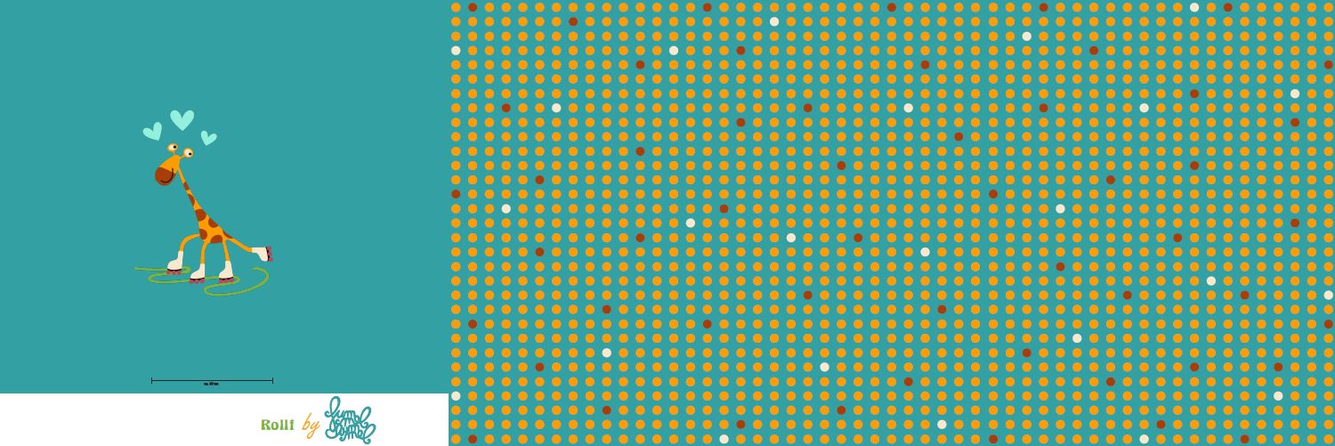 50 cm Panel Rollf Blau