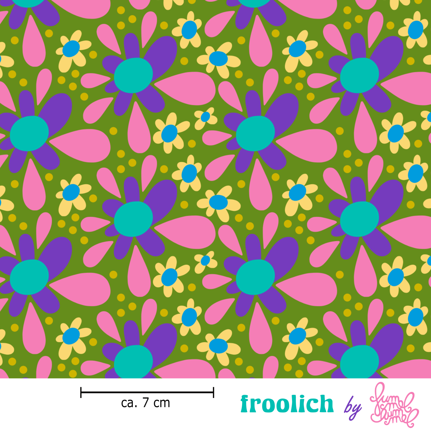 Bio Stoff - Froolich Lila von Fummelhummel in lila Bio Stoff - Froolich Lila von Fummelhummel in lila