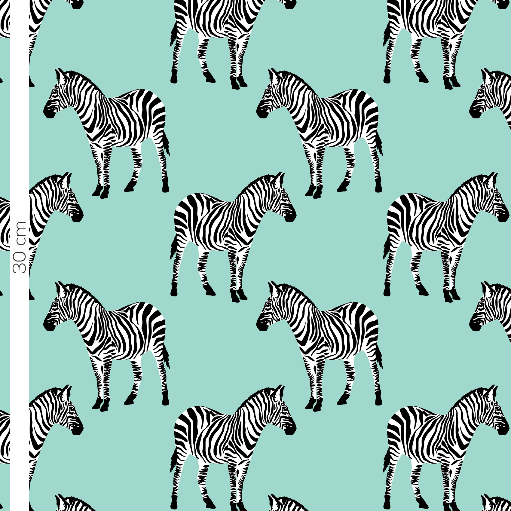Organic fabric  -  Streifentier sea
