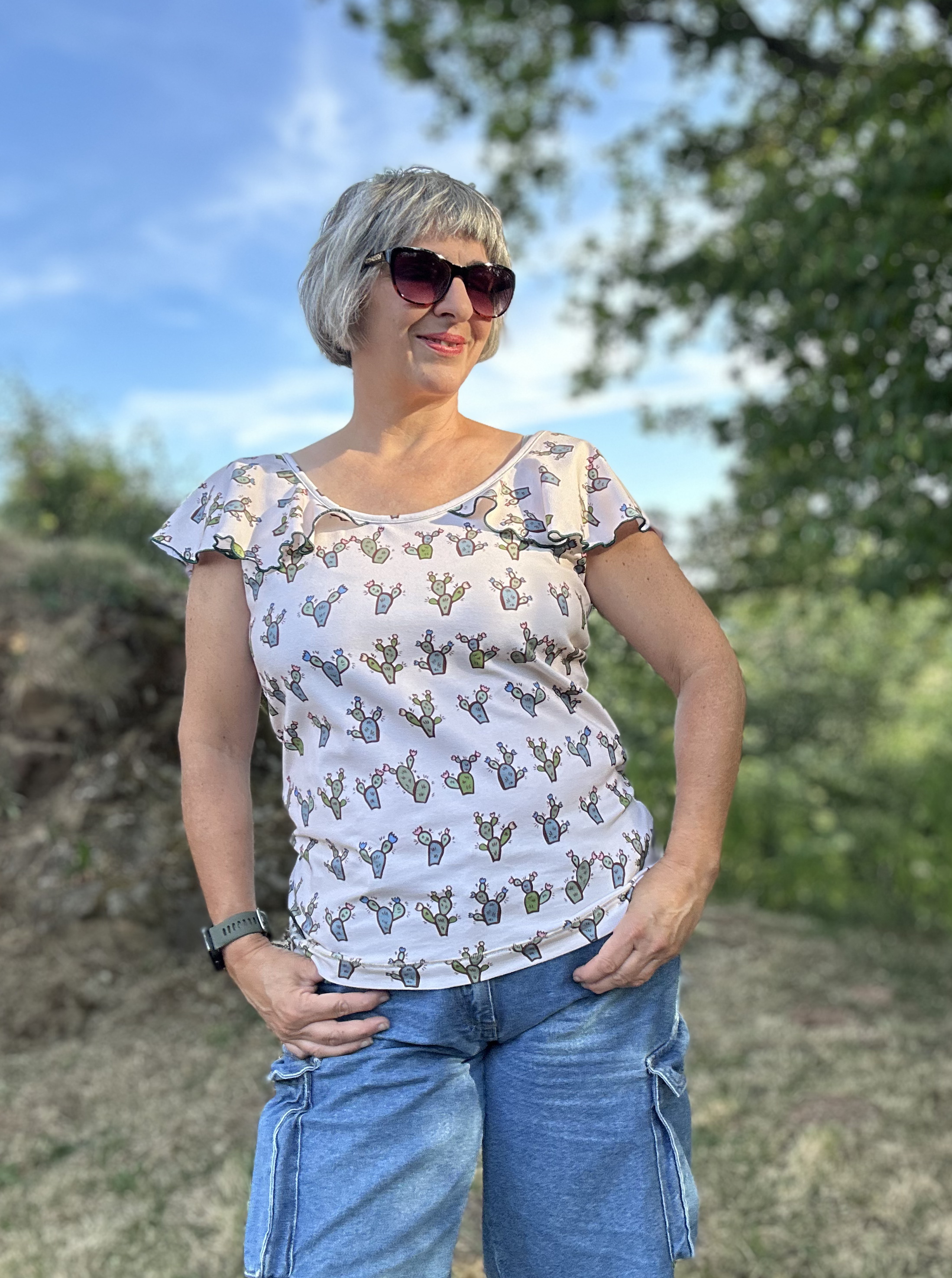 Bio Stoff - Golden Desert Kakteen