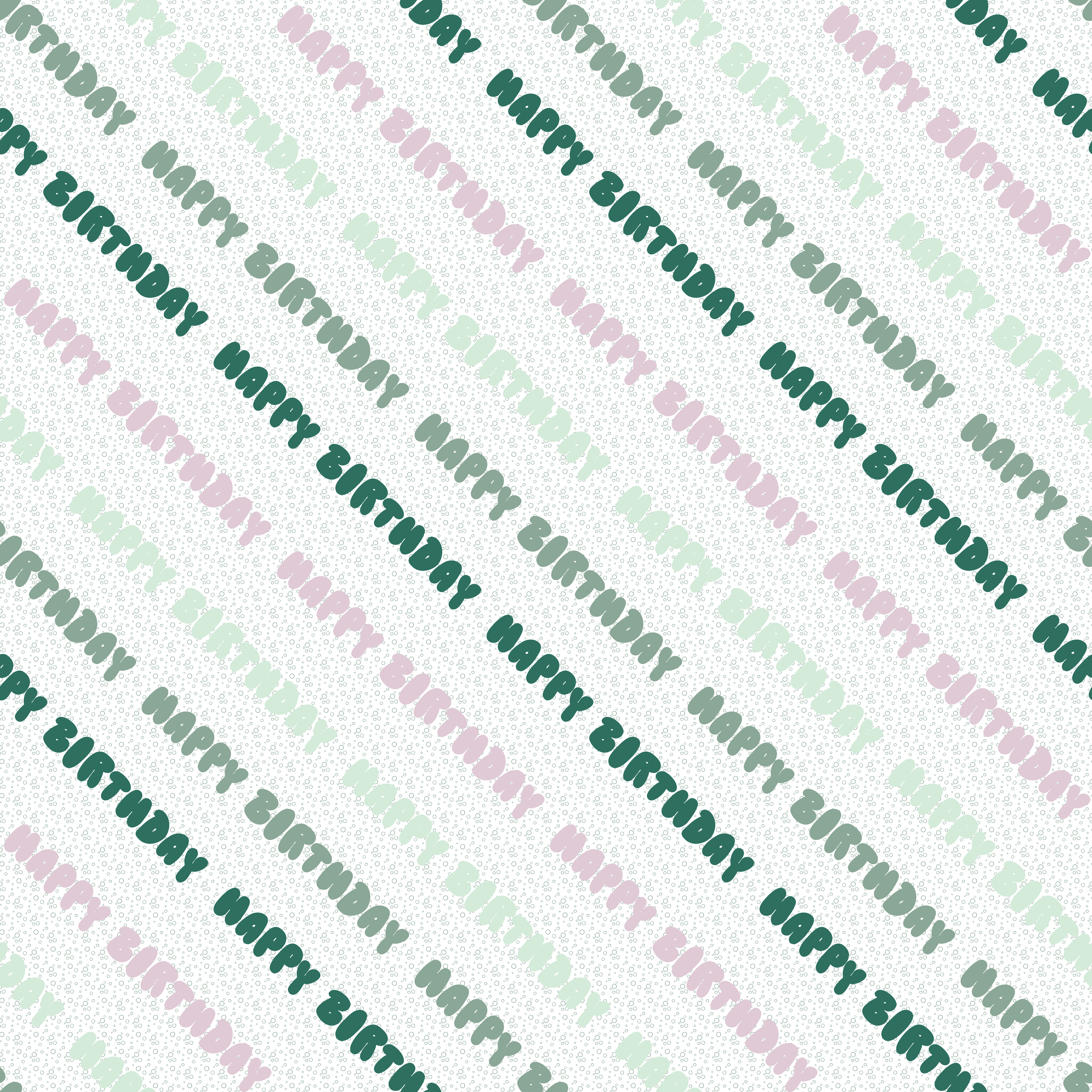 Bio Stoff - Happy Birthday grün