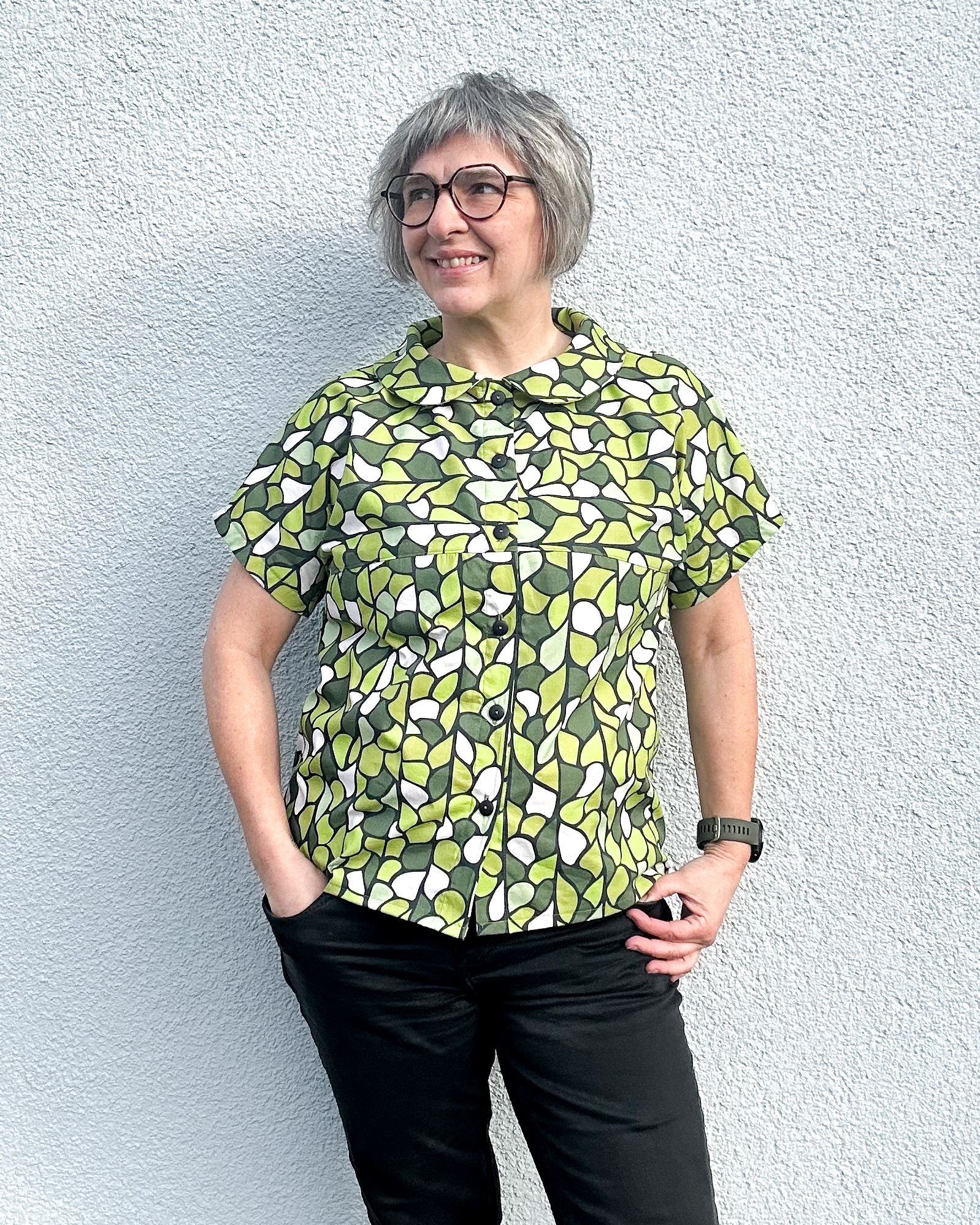 Bio Stoff  - Blütenregen rosa