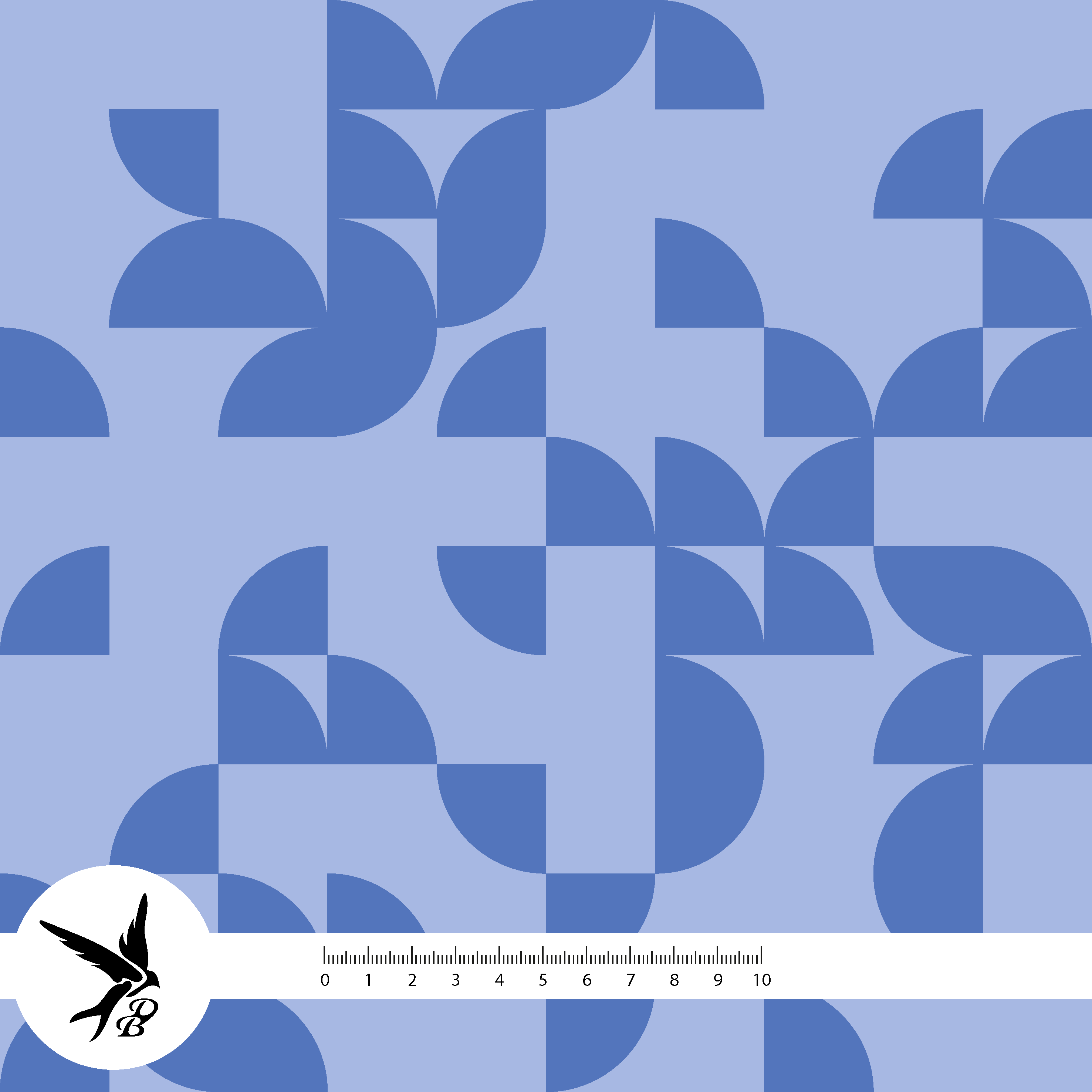 Bio Stoff - Geo Flight Muster blau, groß