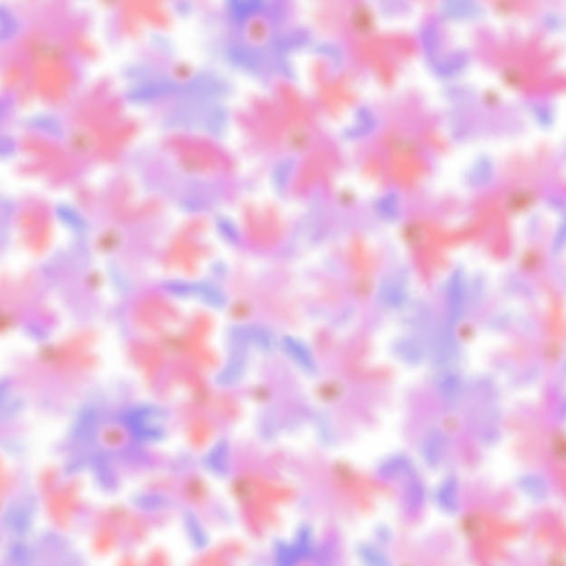Bio Stoff - Blurry Flowers lilac - Kristin Tessen