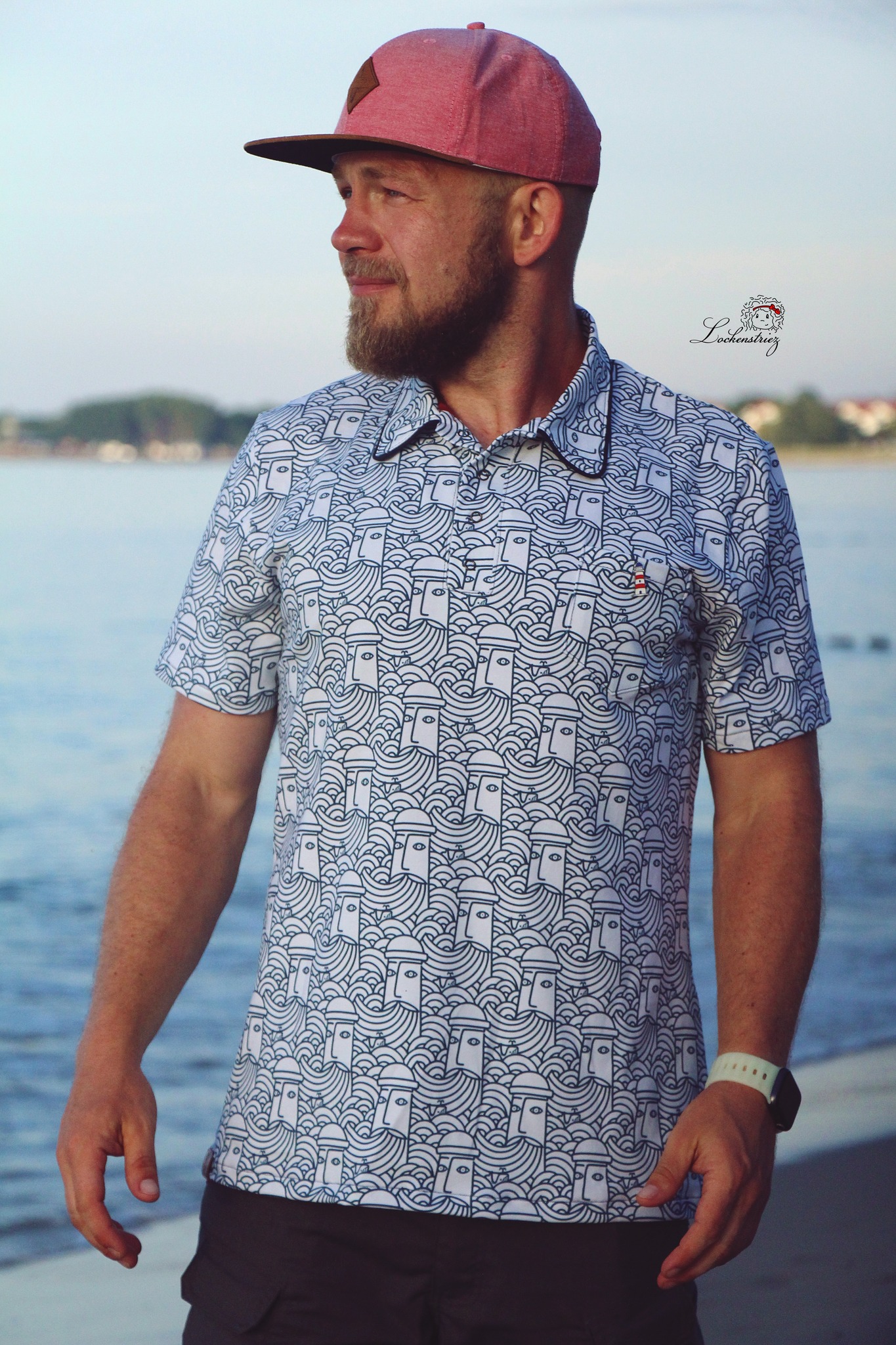 Organic fabric  -  Lighthouse keeper, mini