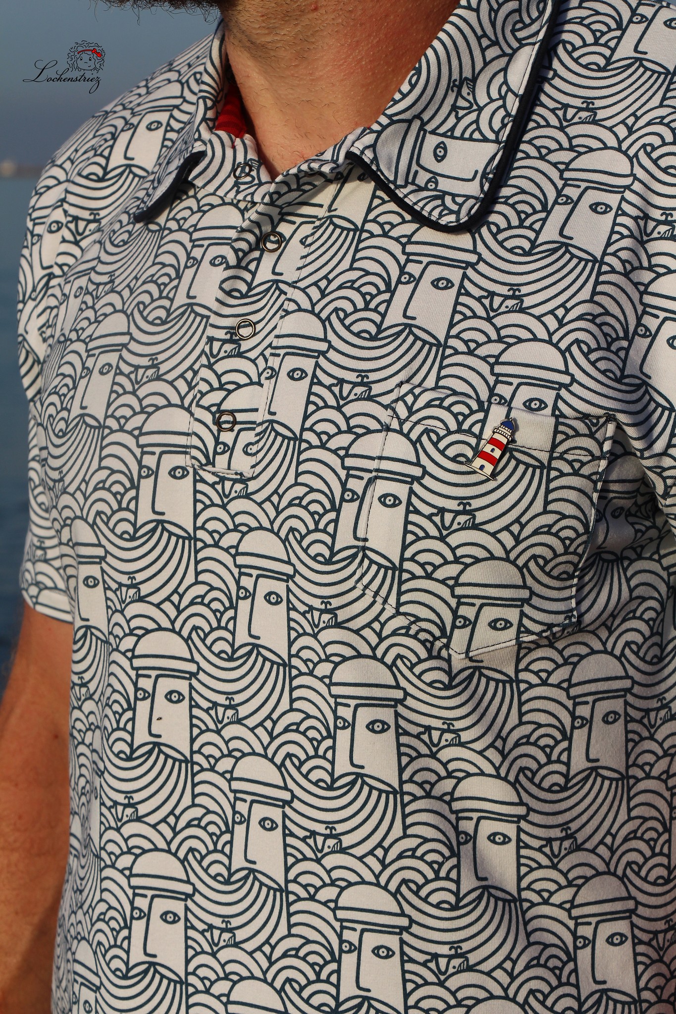 Organic fabric  -  Lighthouse keeper, mini