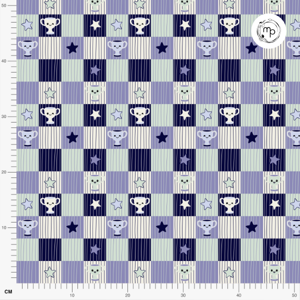 Bio Stoff - Pokal Sternparade blau