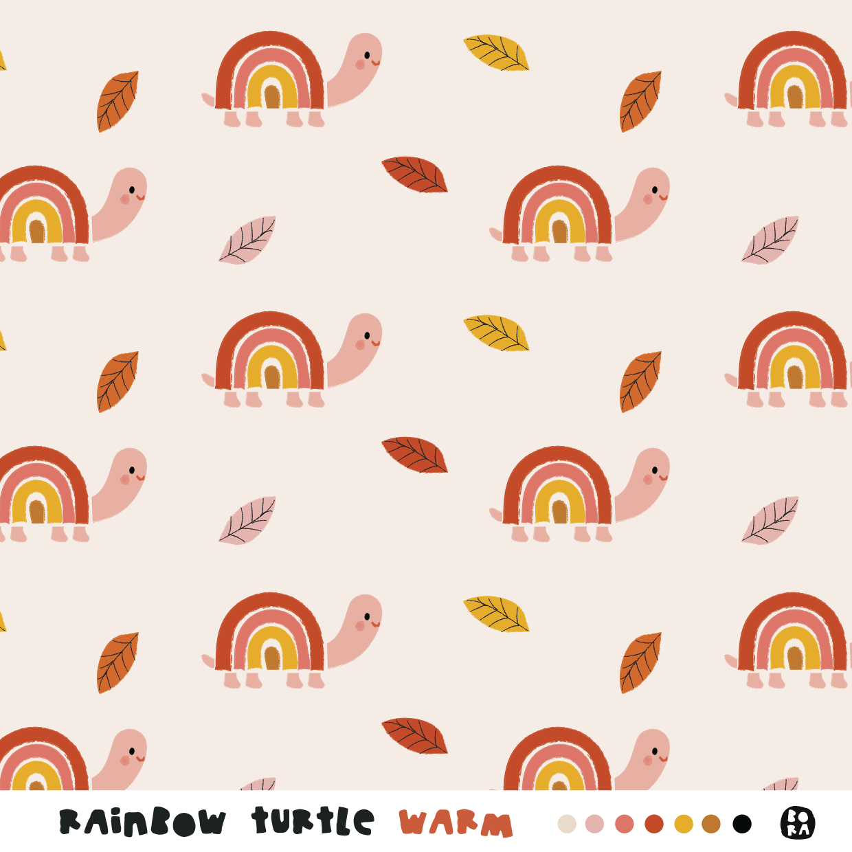Bio Stoff  -  Rainbow Turtles warm