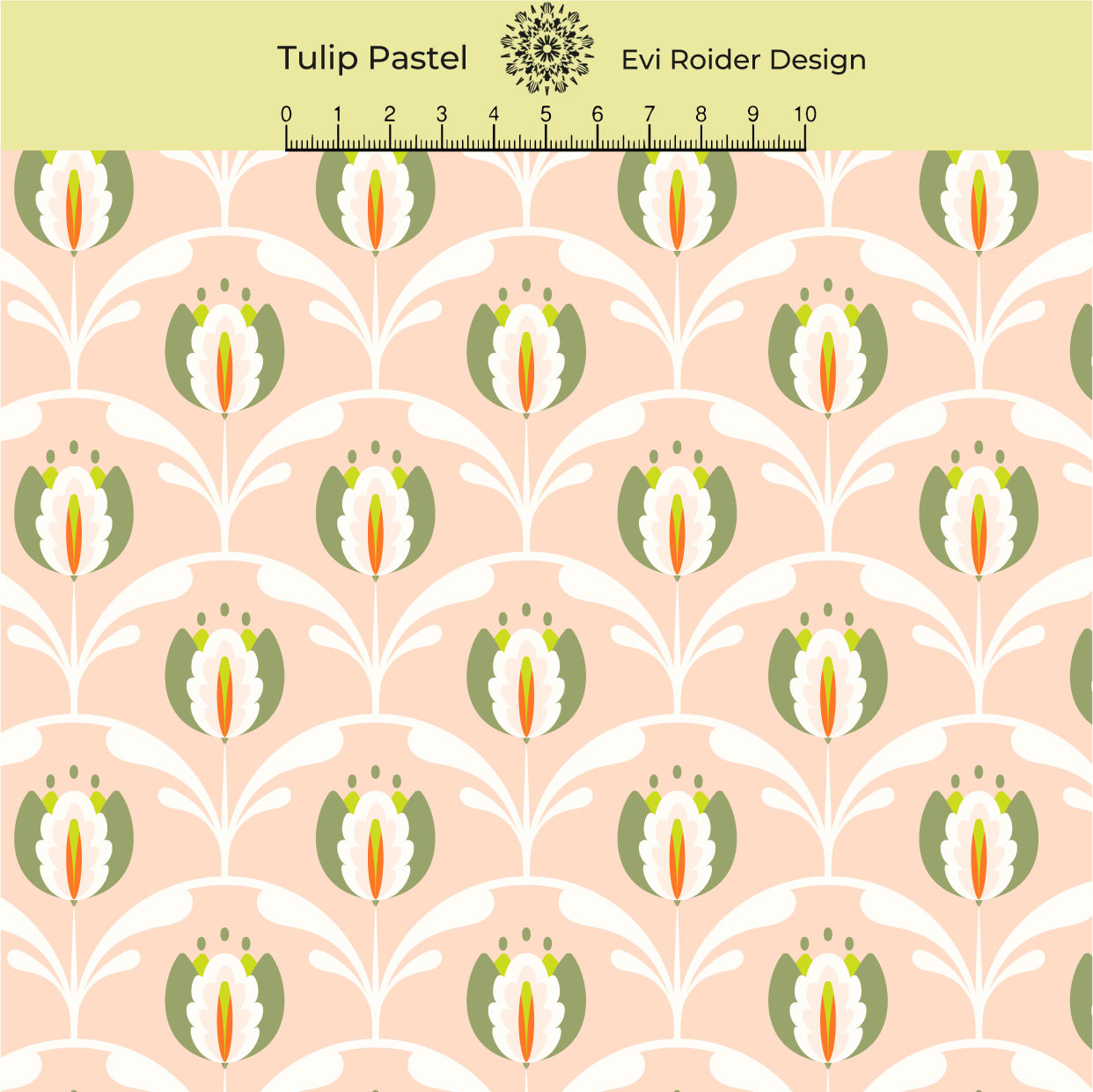 Bio Webware Stoff  -  Tulip  - EviRoiderDesign, Frühling, Floral & Blumen, rosa, 100% Bio-Baumwolle