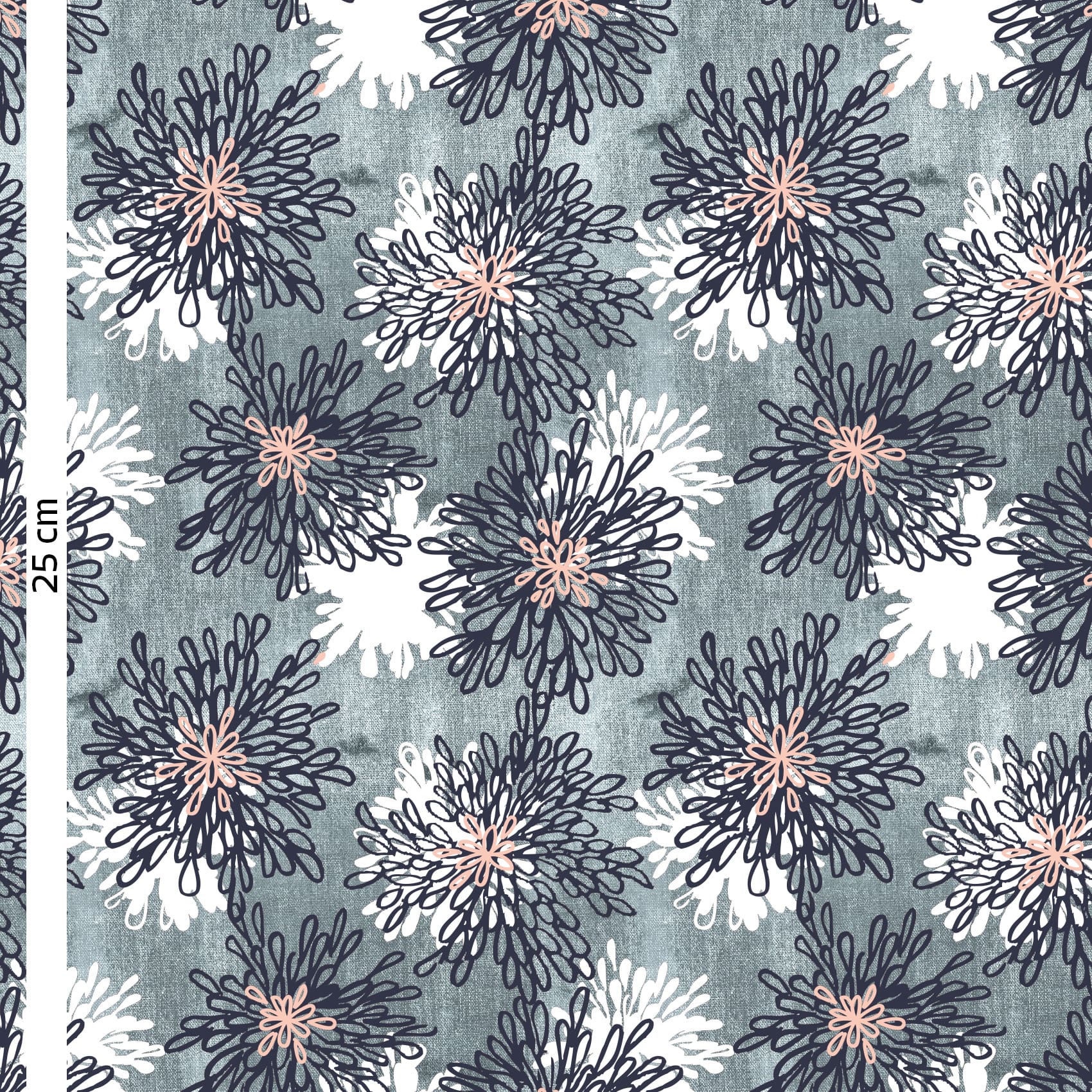 Organic fabric  -  Nightflower Ozean