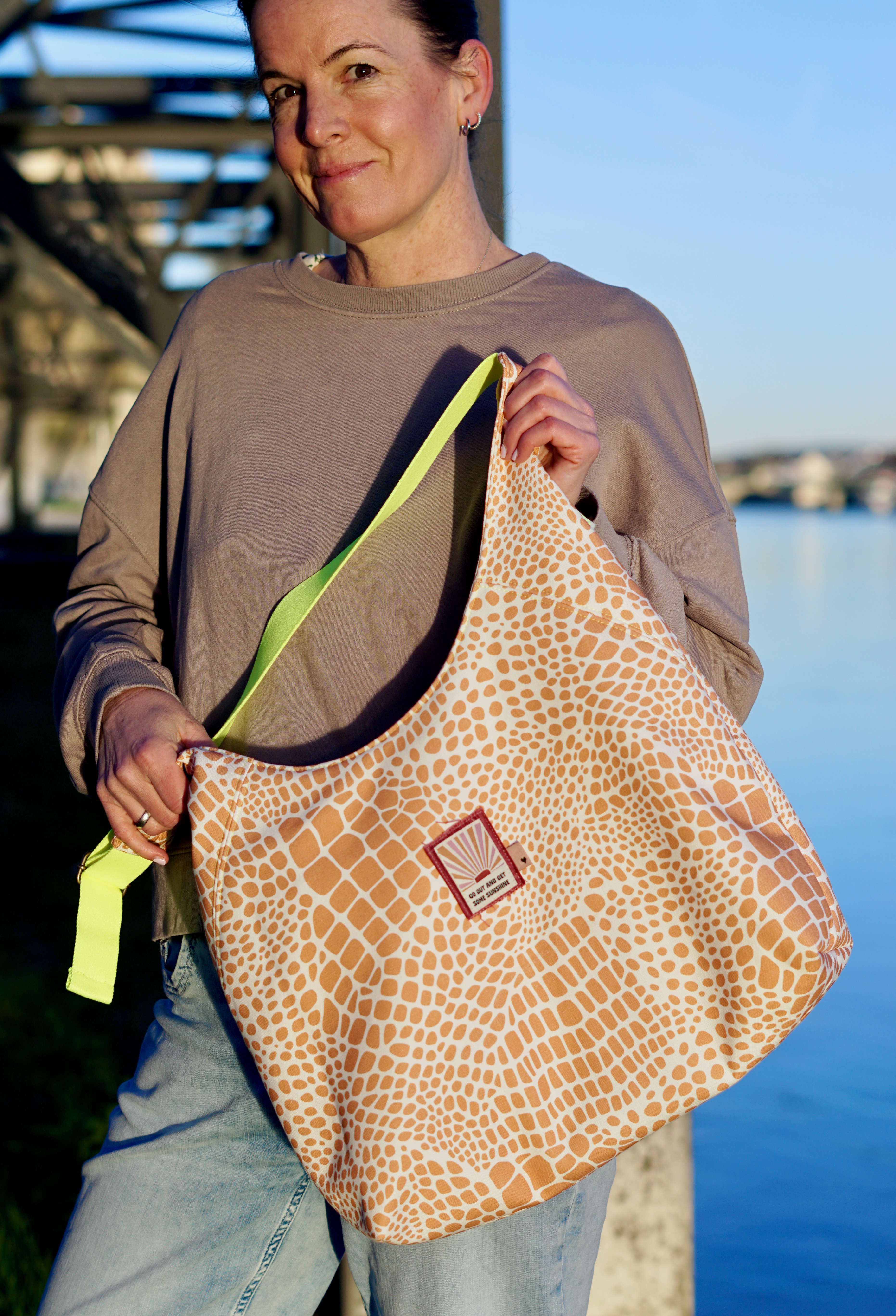 Bio Stoff  - Neo Tropica Reptilprint orange