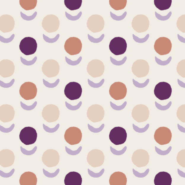 Organic fabric - Blumenpunkte cream - misspeppels