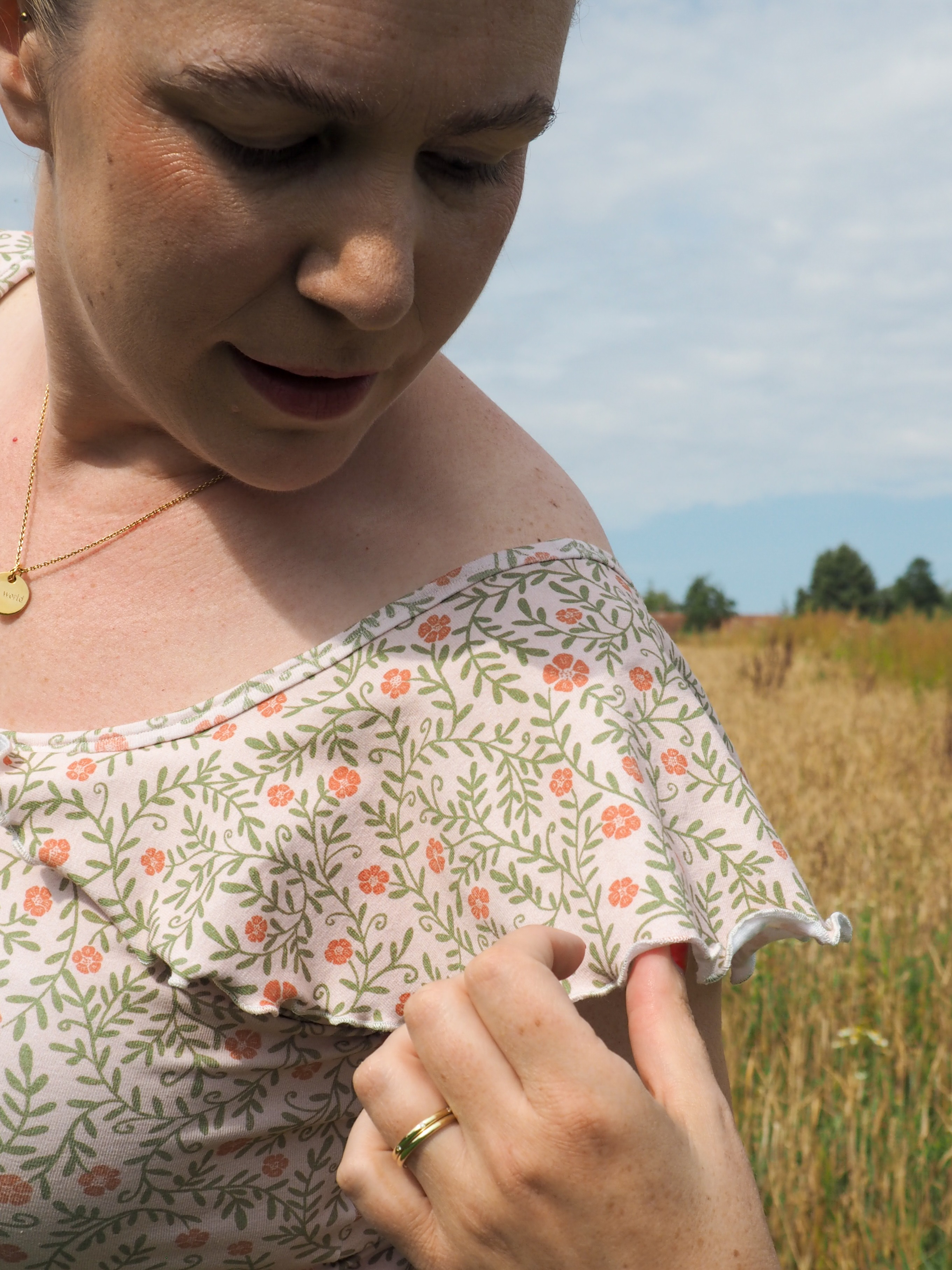 Organic fabric - Fleuron