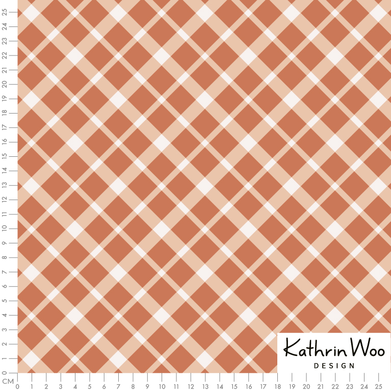 Bio Webware Stoff - Rauten Beige Rotbraun - KathrinWoo, beige, braun, Kariert, 100% Bio-Baumwolle Bio Webware Stoff - Rauten Beige Rotbraun - KathrinWoo, beige, braun, Kariert, 100% Bio-Baumwolle