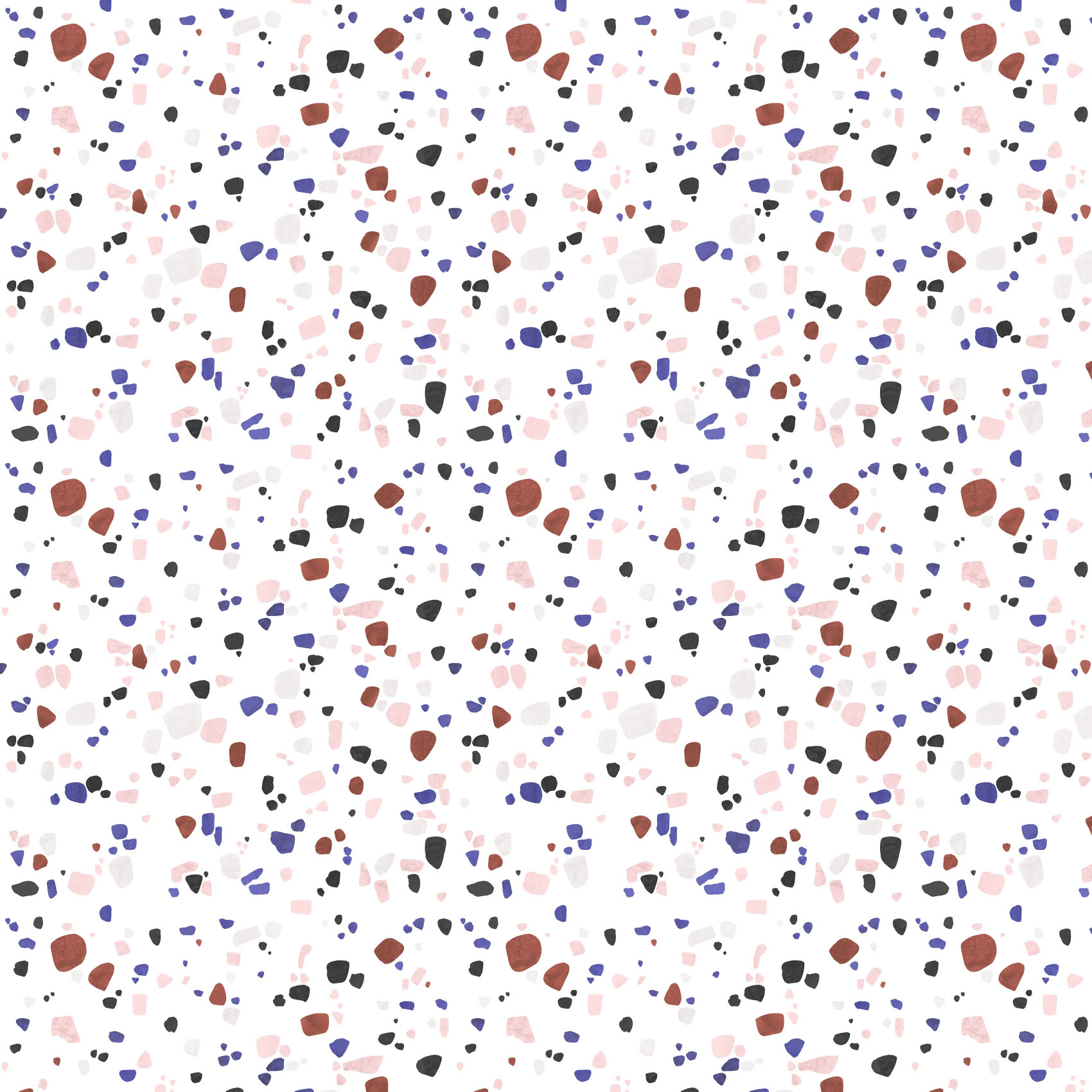 Organic fabric  -  Terrazzo Style snow 