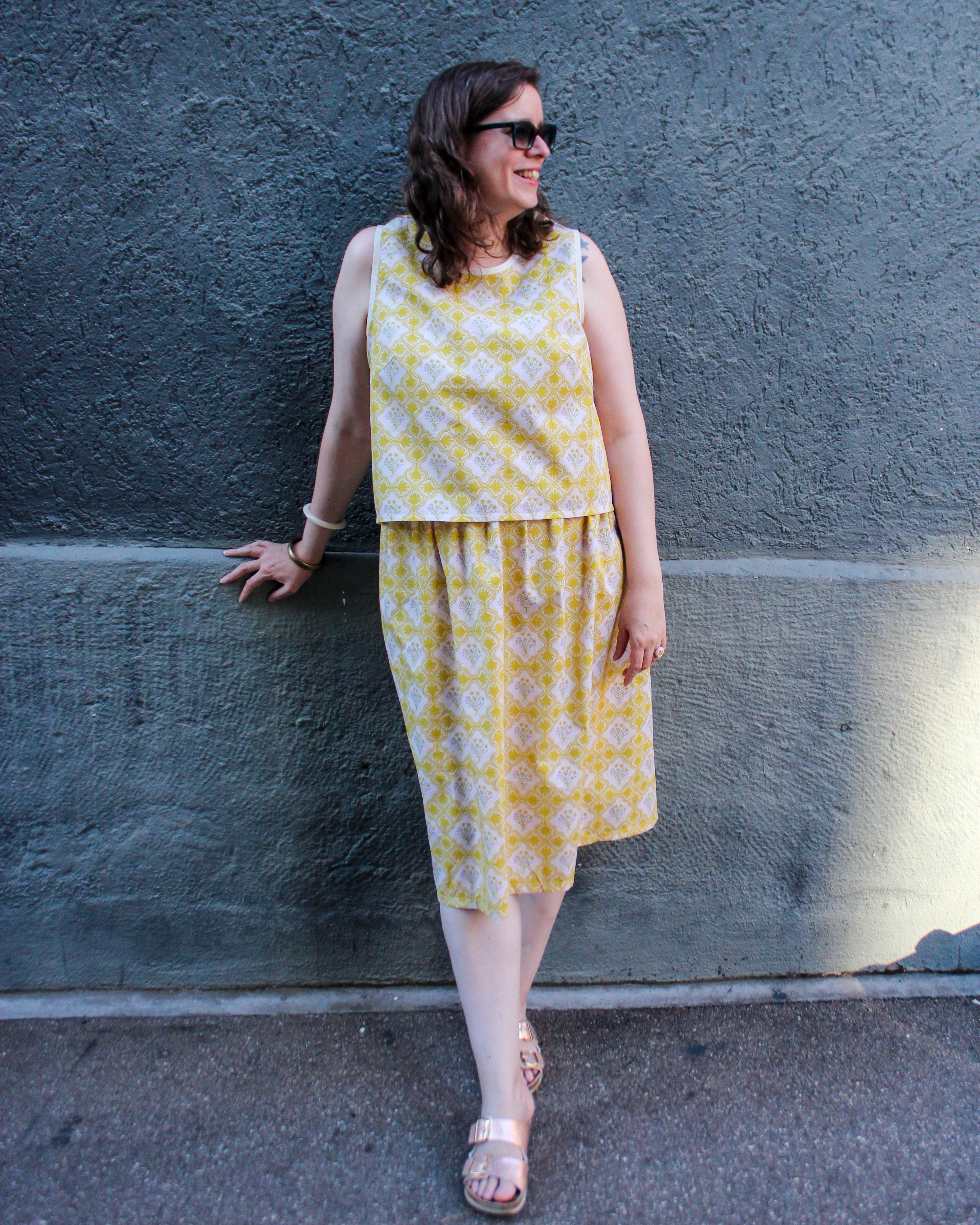 Organic fabric - Golden Thread yellow