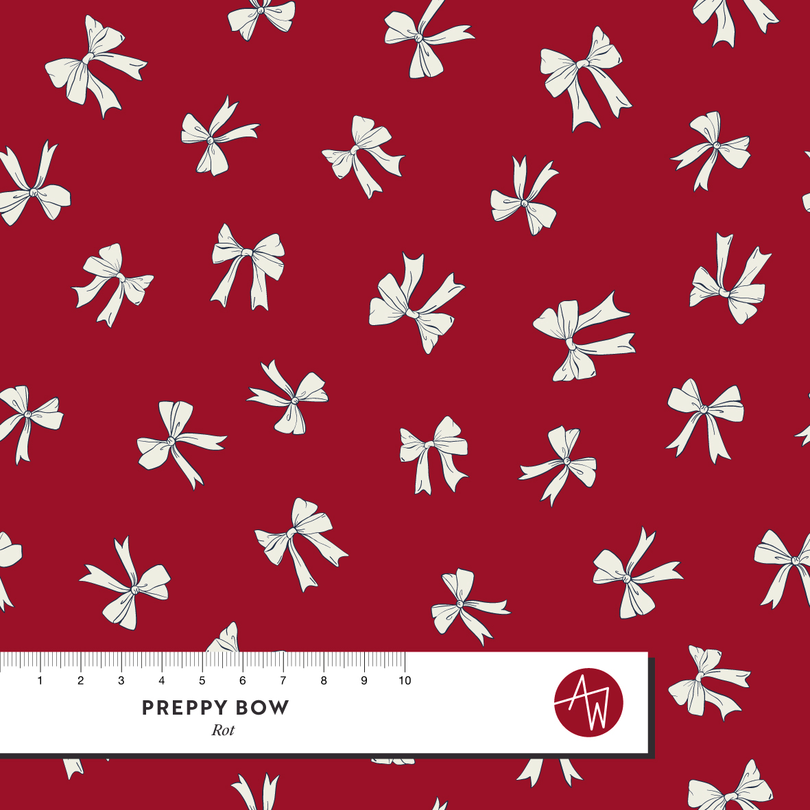 Bio Stoff  - Preppy Bow Rot - AlexandraWeise, rot, Sport