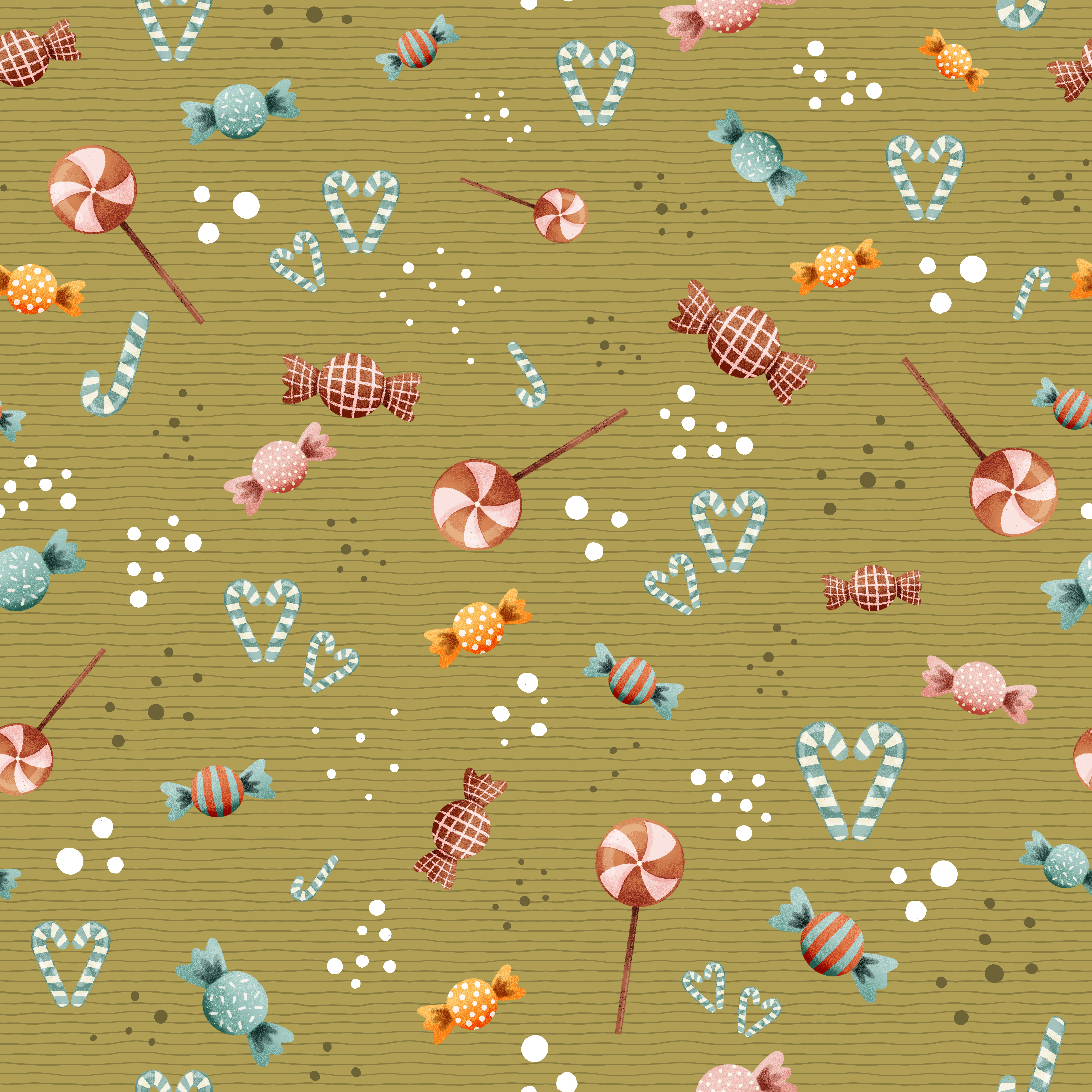 Bio Webware Stoff - Sweet Christmas Bonboniere Pistazie - DewiStudio, bunt, Essen, grün, , 100% Bio-Baumwolle Bio Webware Stoff - Sweet Christmas Bonboniere Pistazie - DewiStudio, bunt, Essen, grün, , 100% Bio-Baumwolle