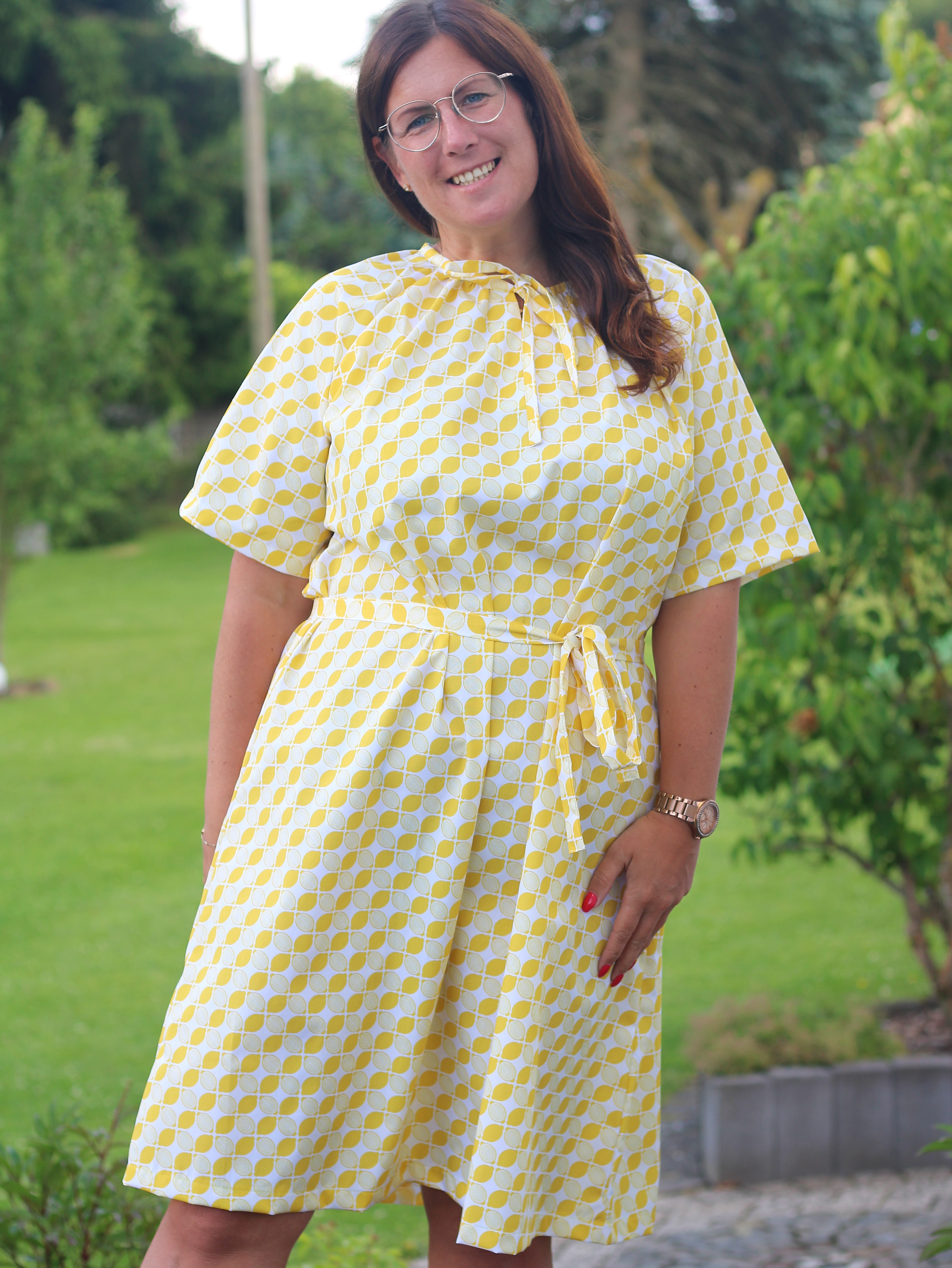 Organic Fabric - Limoncella Grid