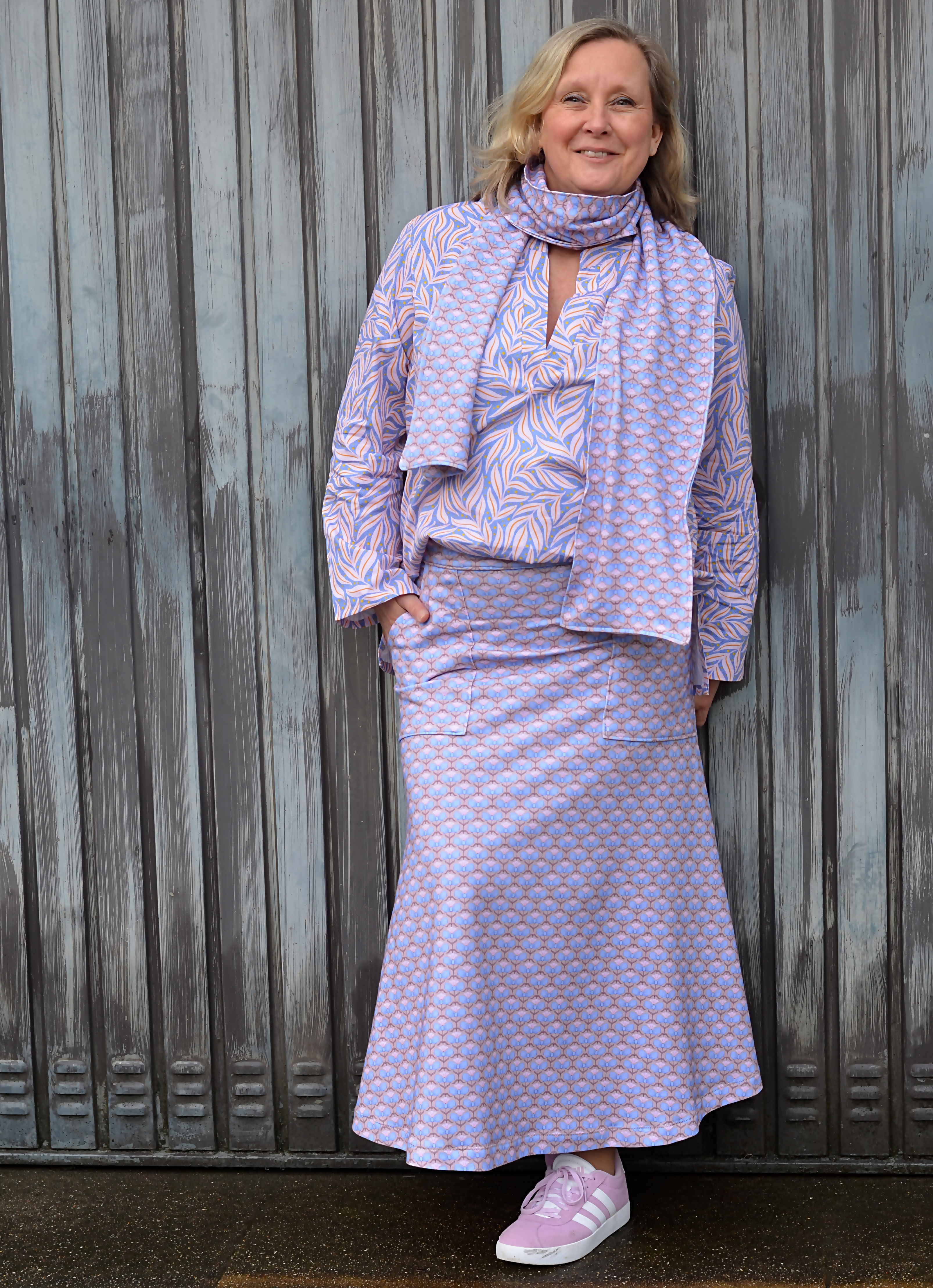 Bio Stoff  - Preppy Spring Bows and Flowers braun