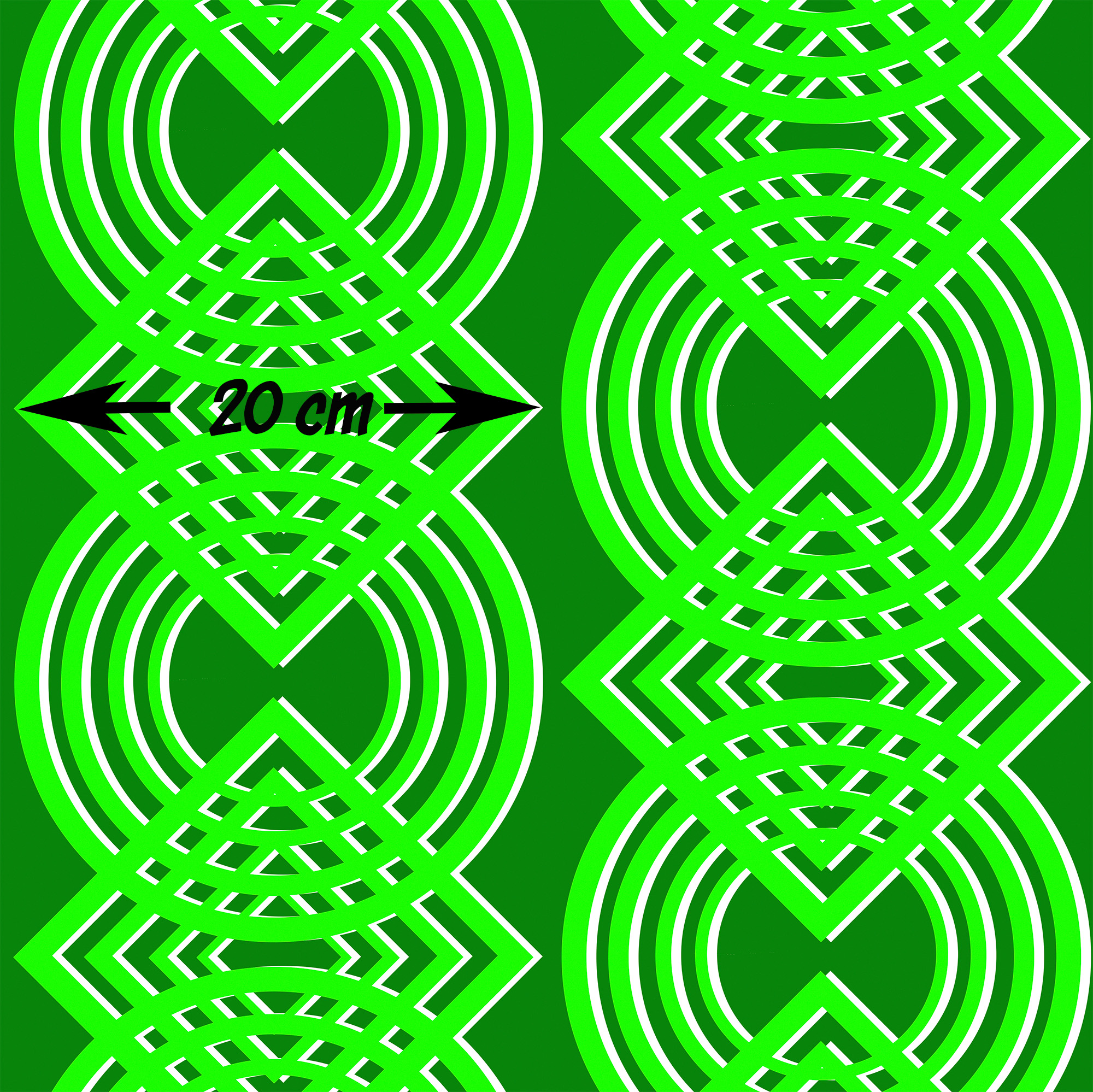 Circles and Squares Green