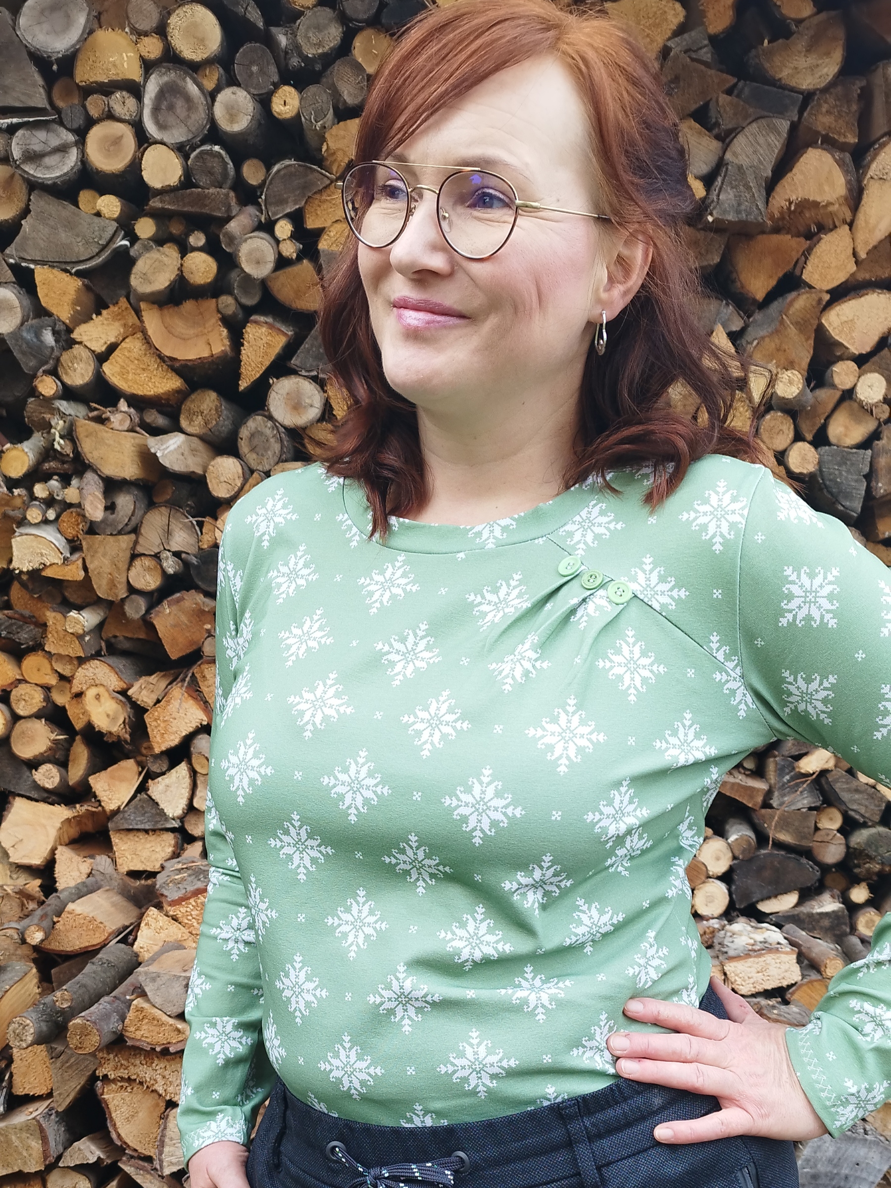 Bio Fabric - Kreuzstich light brown