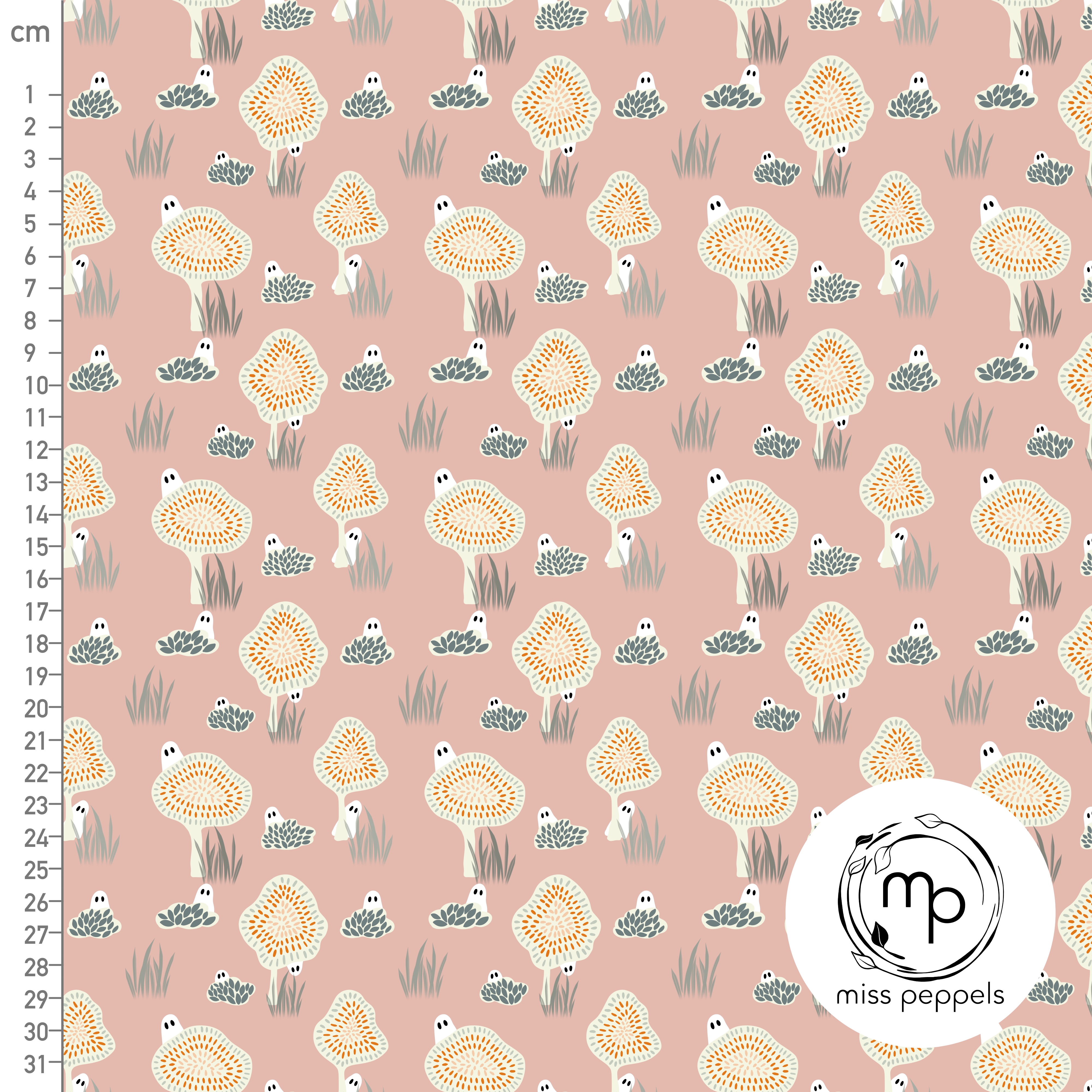 Organic Fabric - Hidden Pink by misspeppels in pink