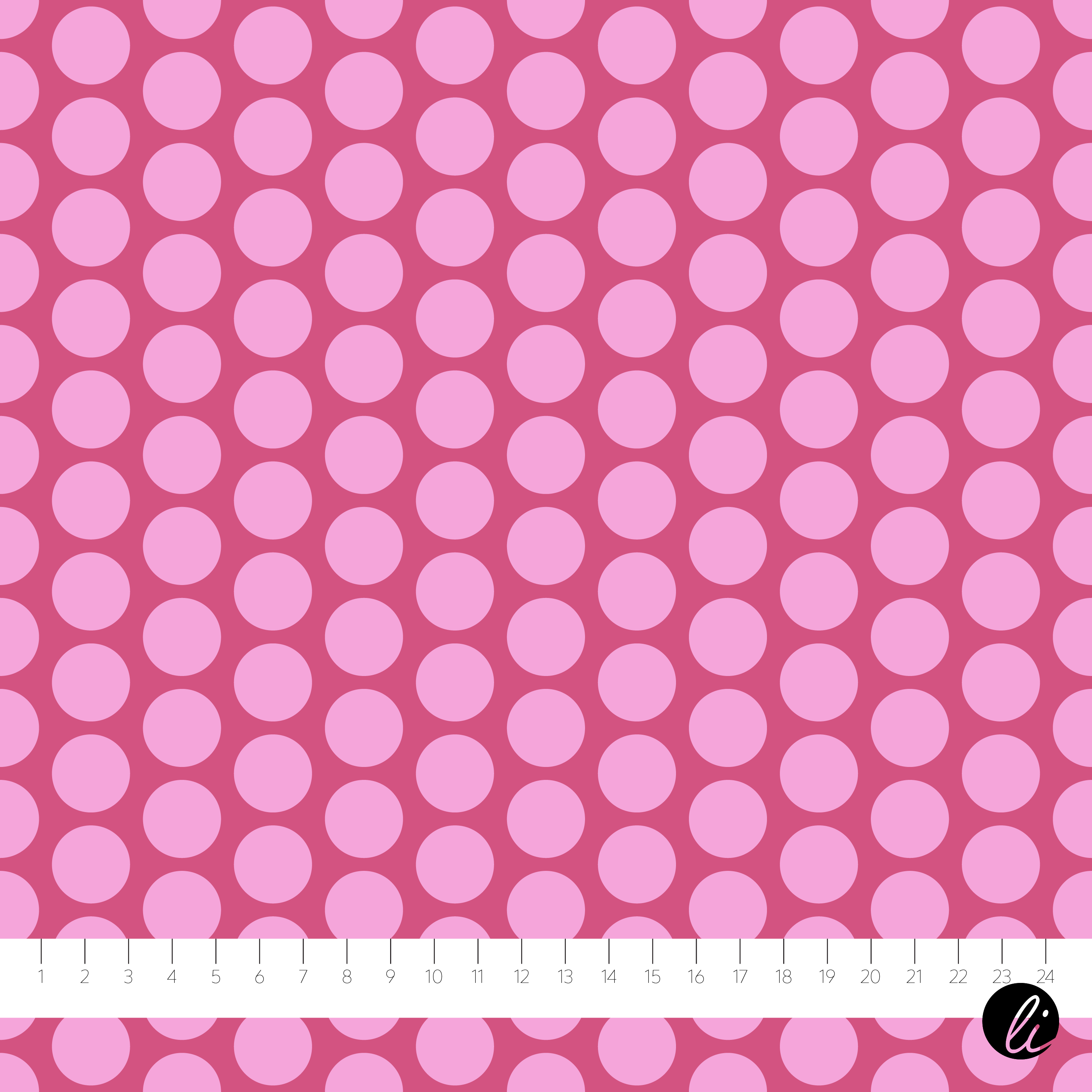 Bio Fabric - Dots Lilac by Andrea Liesert in pink