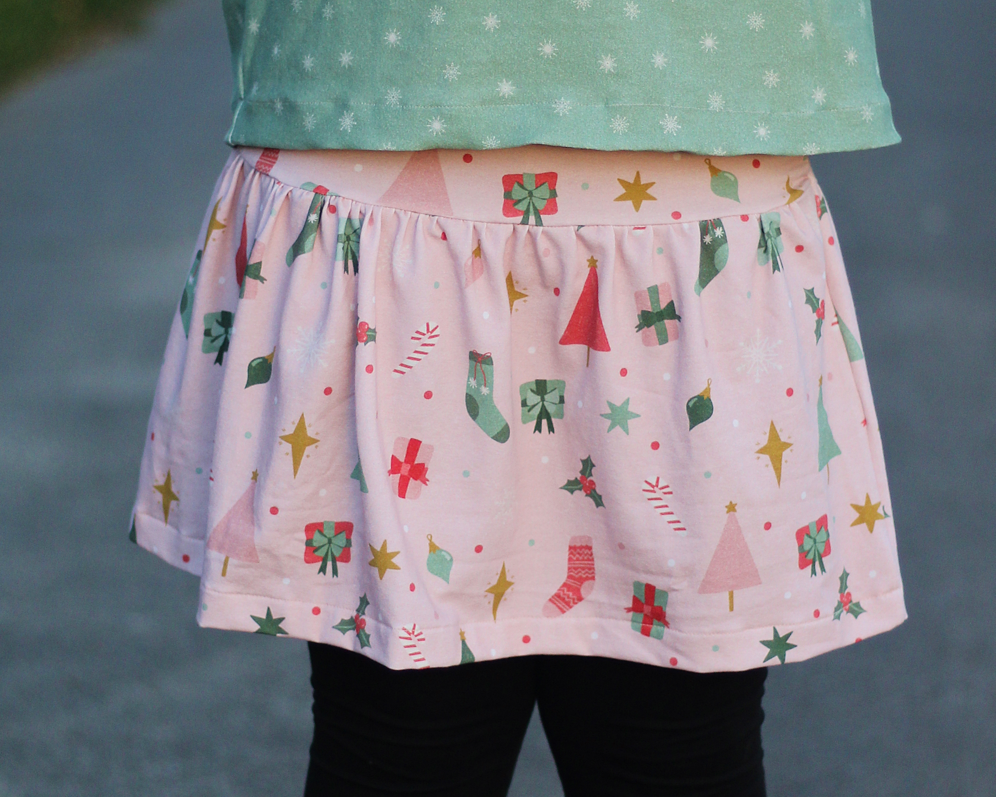 Bio Stoff - Weihnachtsvorfreude Minze von Deinki in mint