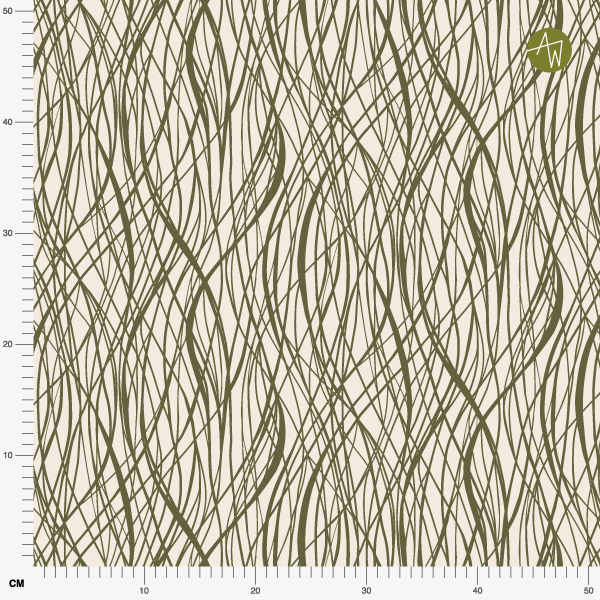 Bio Stoff - Organic Garden Lines grün