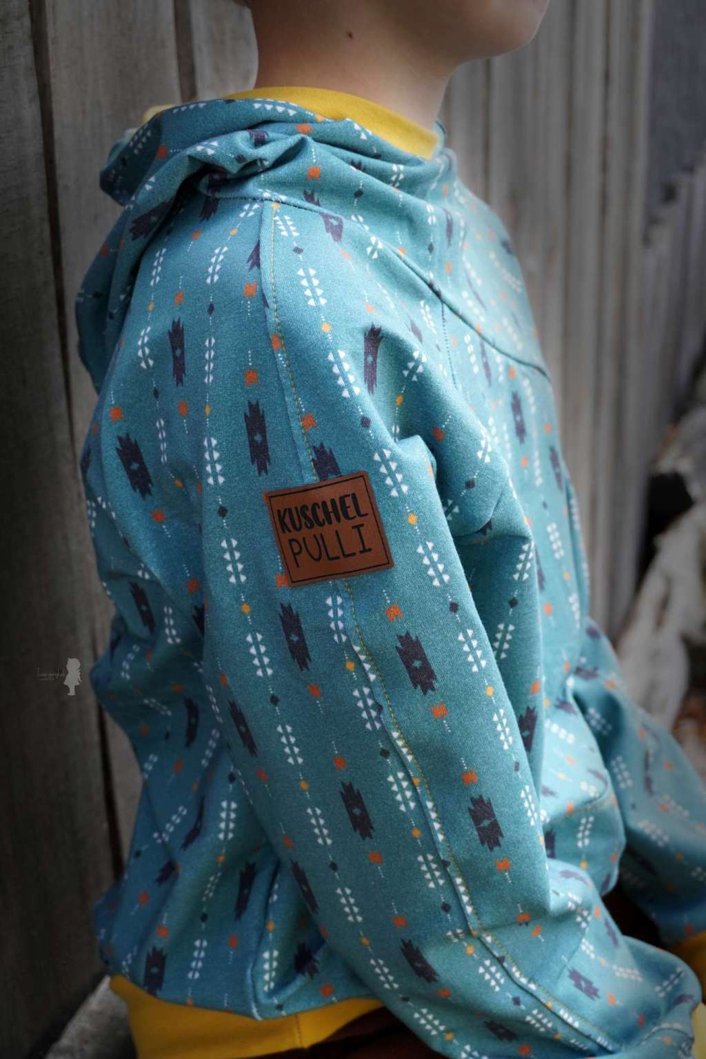 Bio Stoff - Wild West Weaves Elements Petrol von Sanne Paul in petrol Bio Stoff - Wild West Weaves Elements Petrol von Sanne Paul in petrol