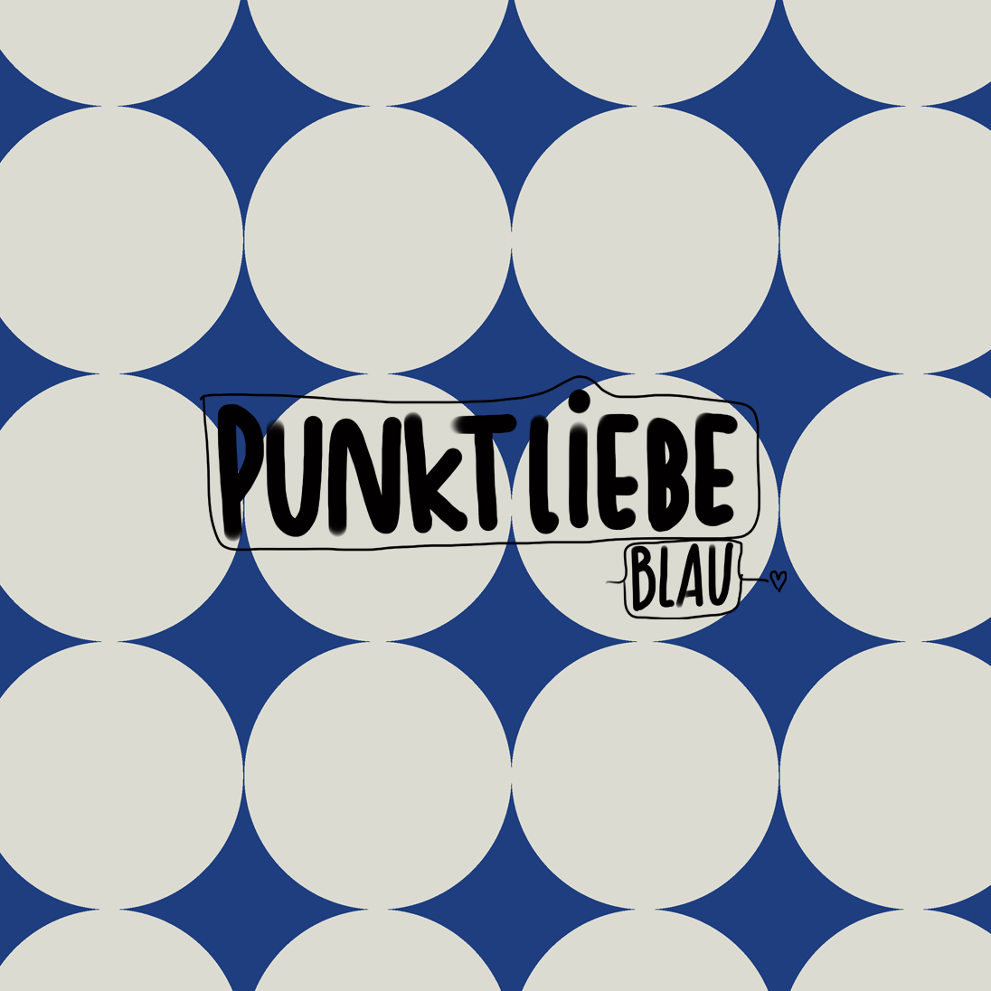 Punktliebe, blau, Webware