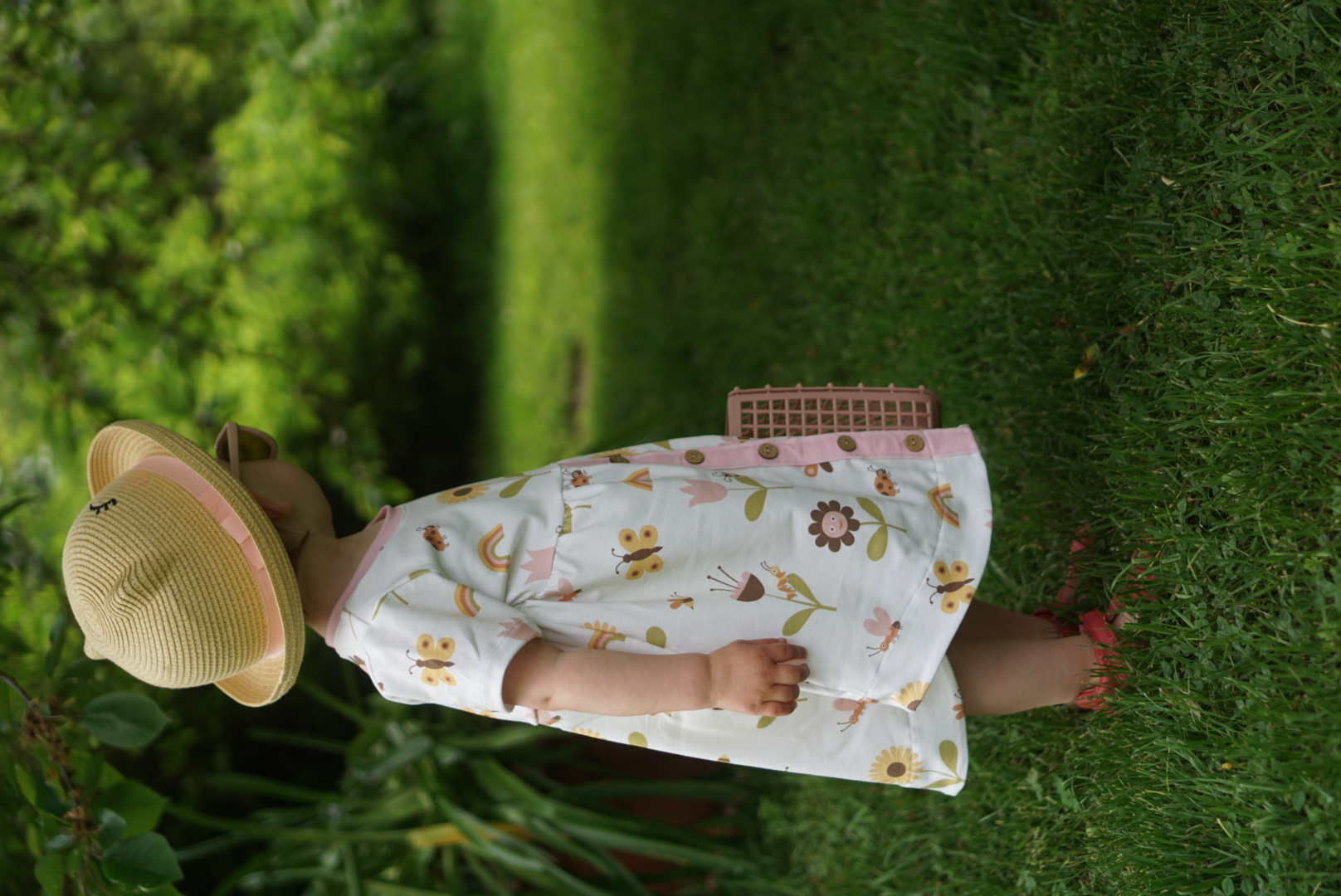 Organic fabric - Sommerwiese light yellow