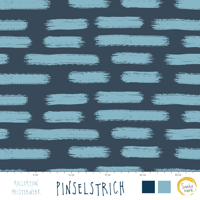 Bio Stoff - Pinselstrich von Sanktwerk in blau
