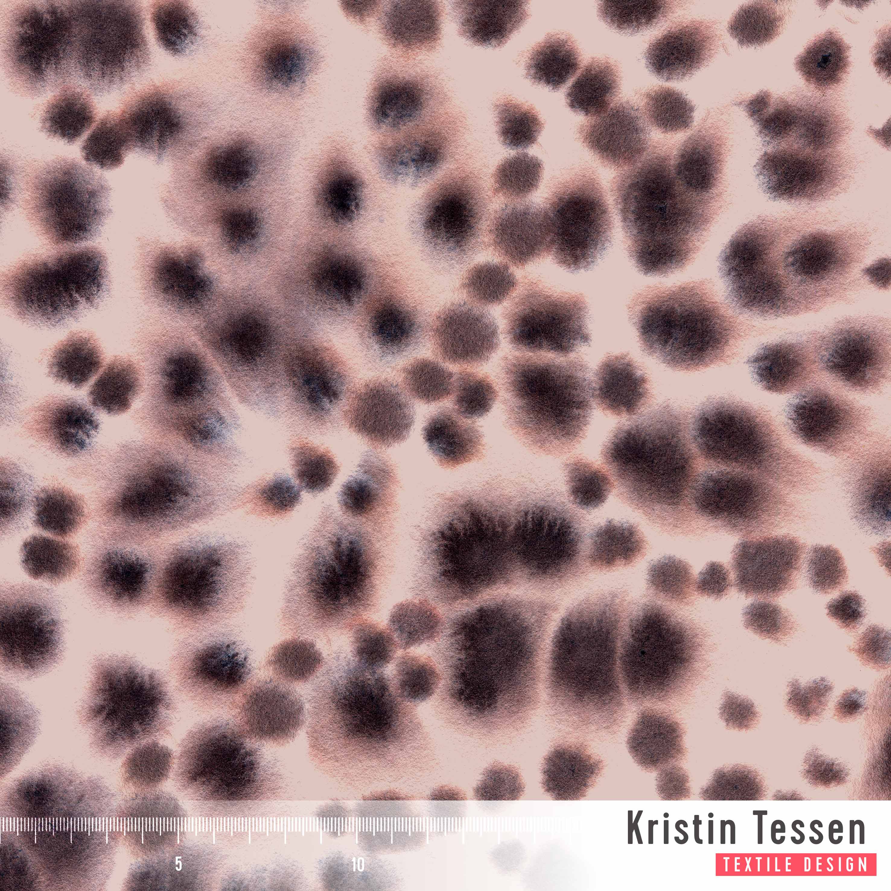 Bio Stoff - Abstract Leo Primrose von Kristin Tessen in rosa