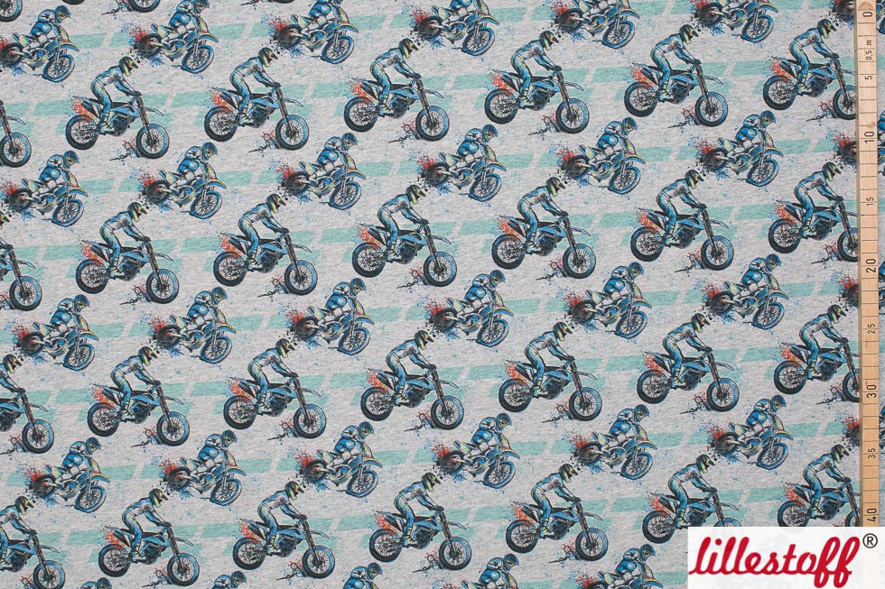 Bio Jersey Stoff - Offroad grau - LilleSelection, meliert, Breite 150 cm Bio Jersey Stoff - Offroad grau - LilleSelection, meliert, Breite 150 cm