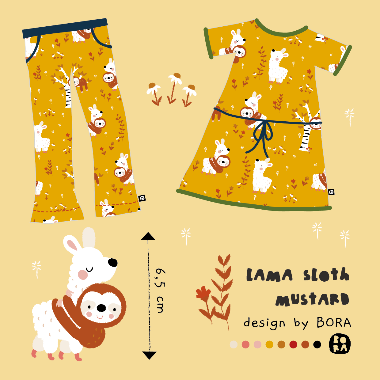 Lama Sloth, mustard