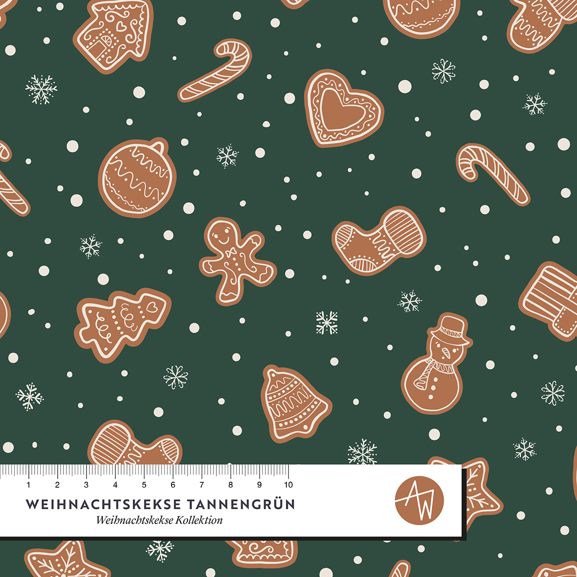 Bio Webware Stoff - Weihnachtskekse Tannengrün - AlexandraWeise, Weihnachten, grün, 100% Bio-Baumwolle Bio Webware Stoff - Weihnachtskekse Tannengrün - AlexandraWeise, Weihnachten, grün, 100% Bio-Baumwolle