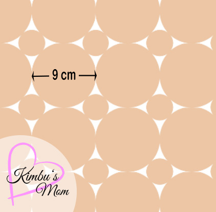 Bio Webware Stoff - Peach Circle White Klein - KimbusMom, beige, Punkte, 100% Bio-Baumwolle Bio Webware Stoff - Peach Circle White Klein - KimbusMom, beige, Punkte, 100% Bio-Baumwolle